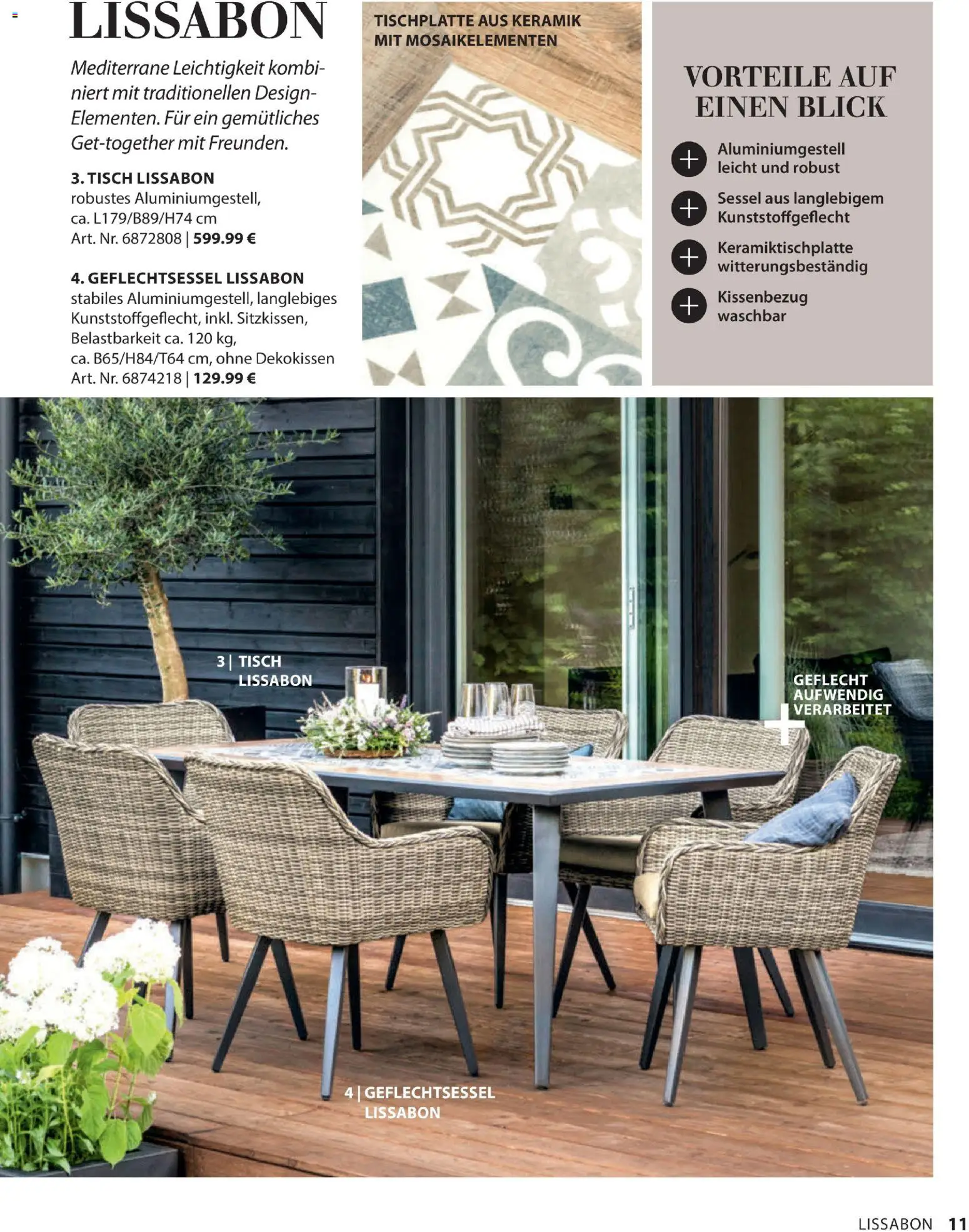 Dehner Gartenmöbel Trends 2026 – gültig ab 29.01.2026 | Seite: 11 | Produkte: Sessel, Tisch