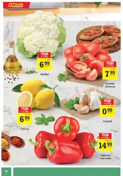 Pogląd oferty "Gram Market Gazetka" - ważna od 18.02.2026 | Strona: 6 | Produkty: Czosnek, Pomidor śliwkowy, Papryka, Papryka czerwona