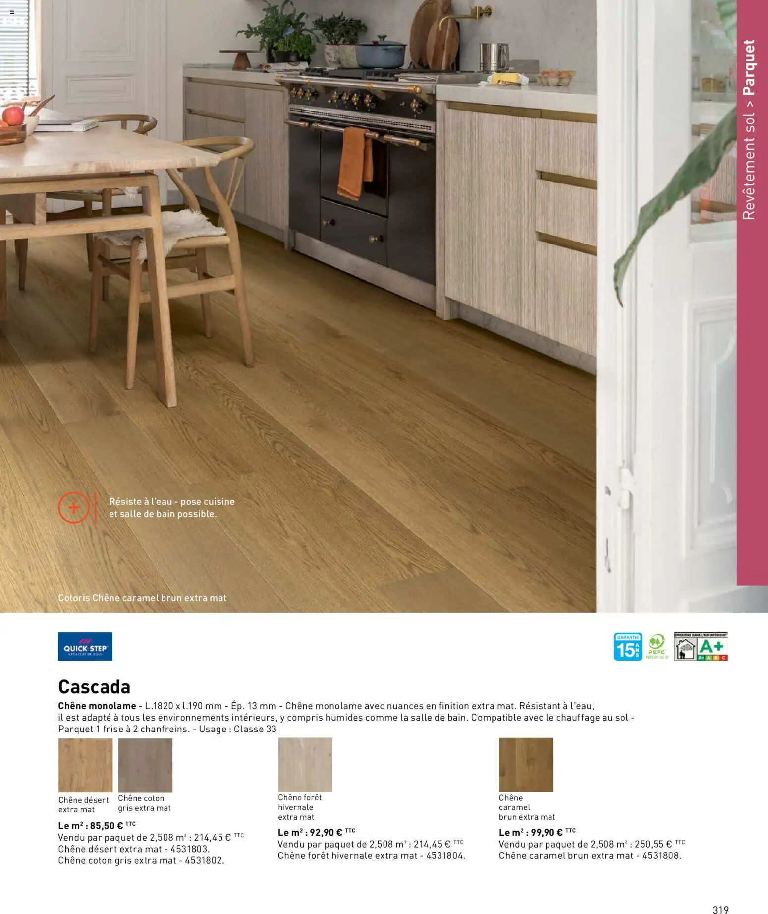 {H1} | Page: 319 | Produits: Coton, Parquet