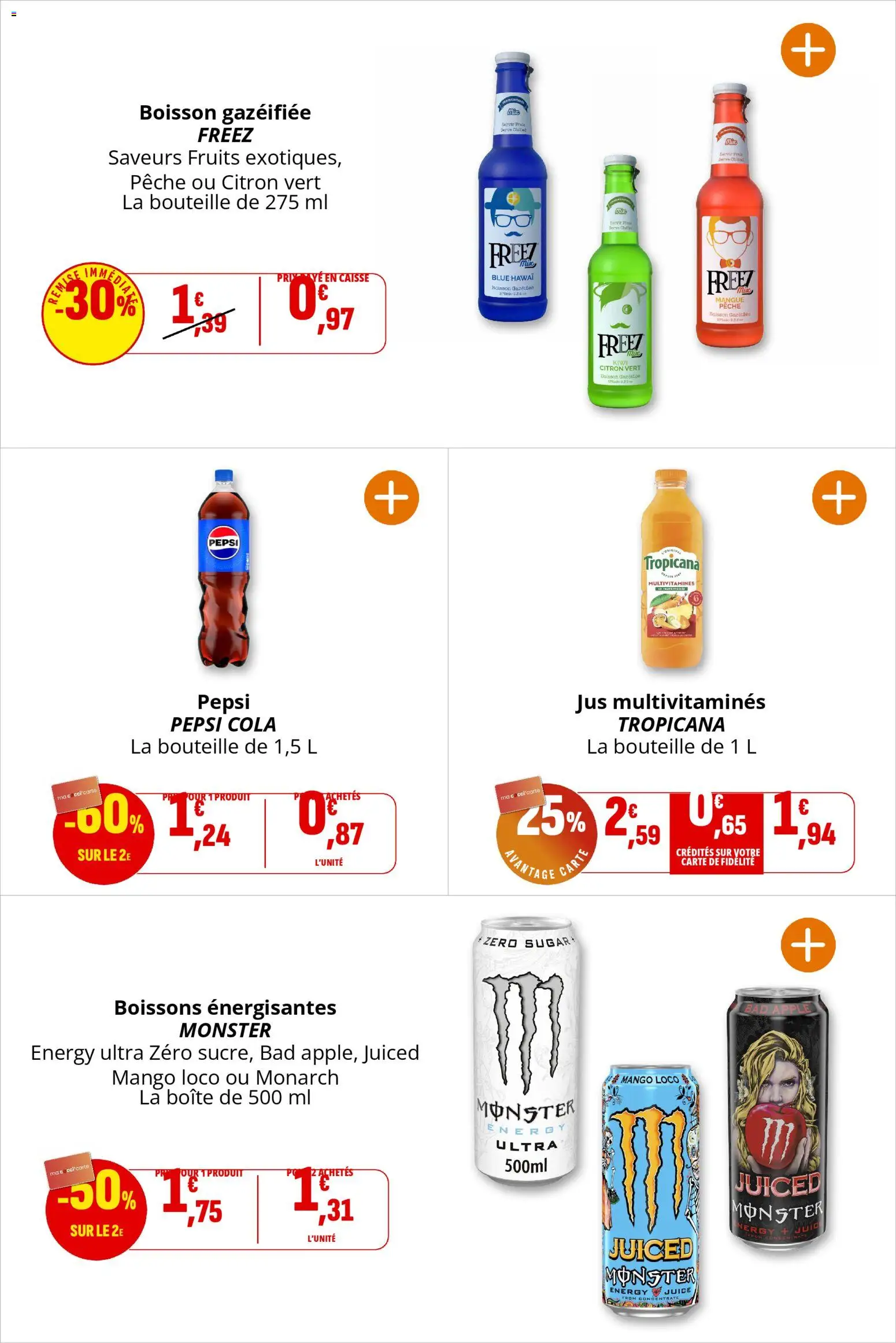 {H1} | Page: 36 | Produits: Citron, Citron vert, Mangue, Pêche