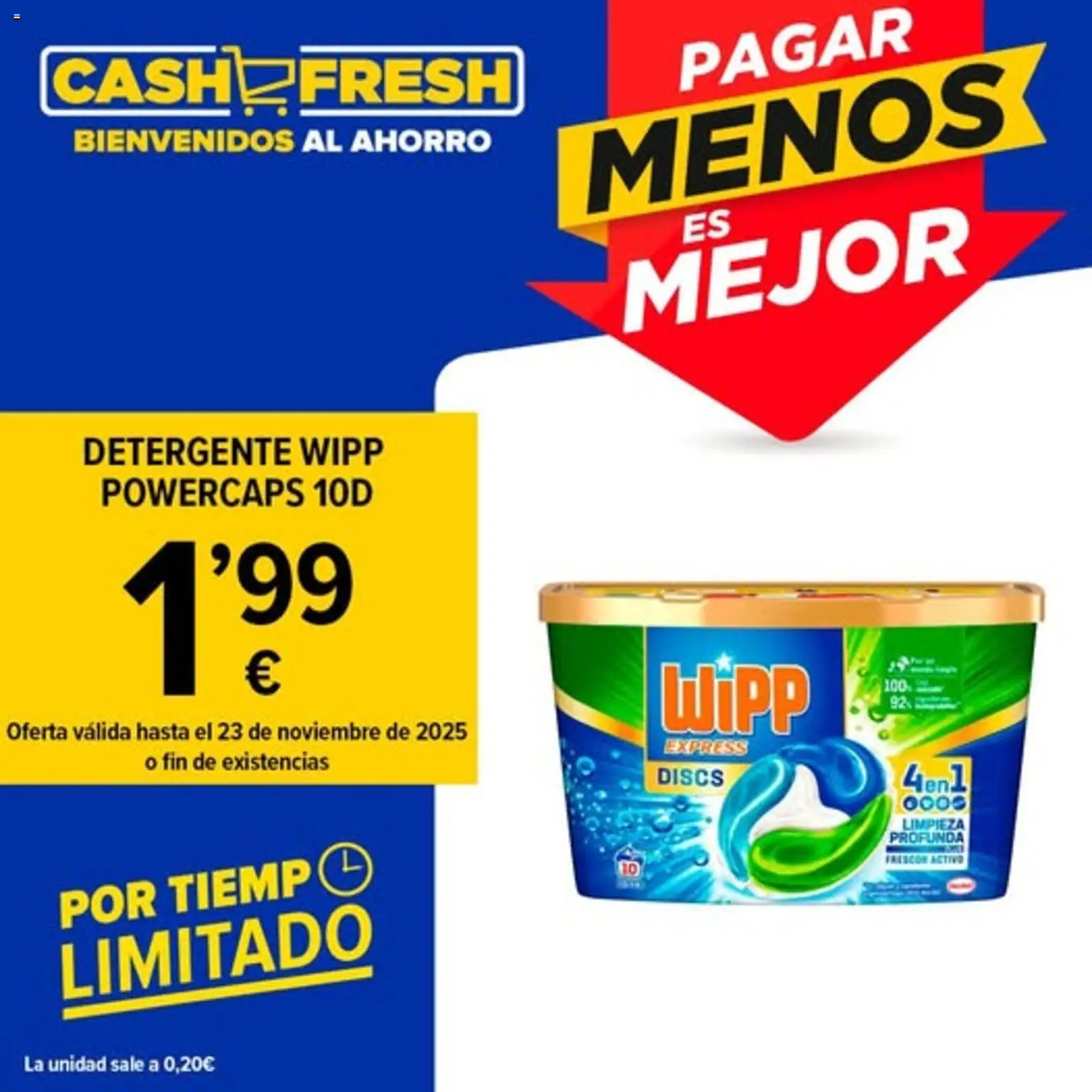 Cash Fresh folleto │ válido desde el 18.11.2025 | Página: 1 | Productos: Detergente