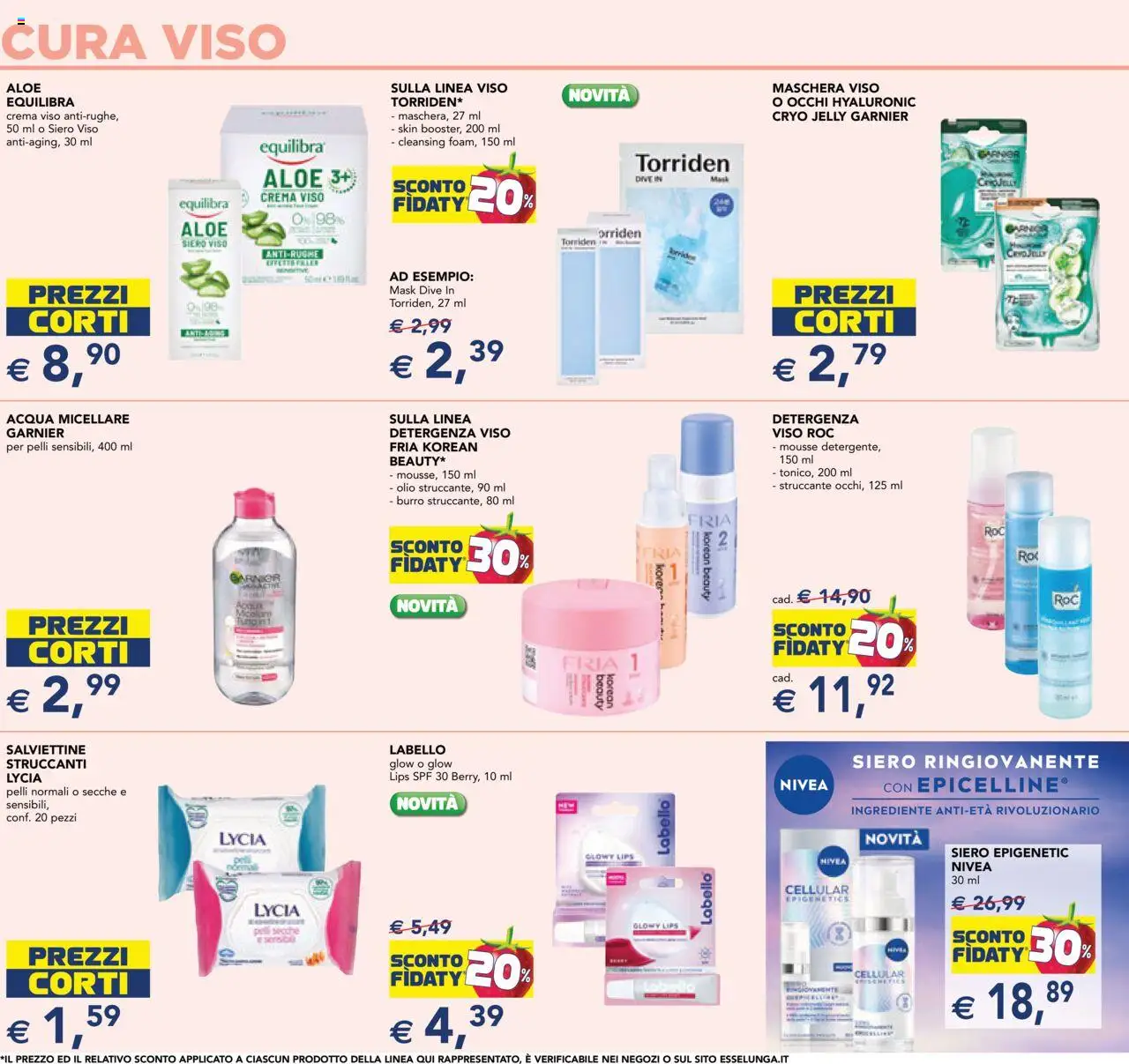 Volantino Esselunga S del 11.09.2025 | Pagina: 3 | Prodotti: Crema, Maschera, Acqua micellare, Crema viso