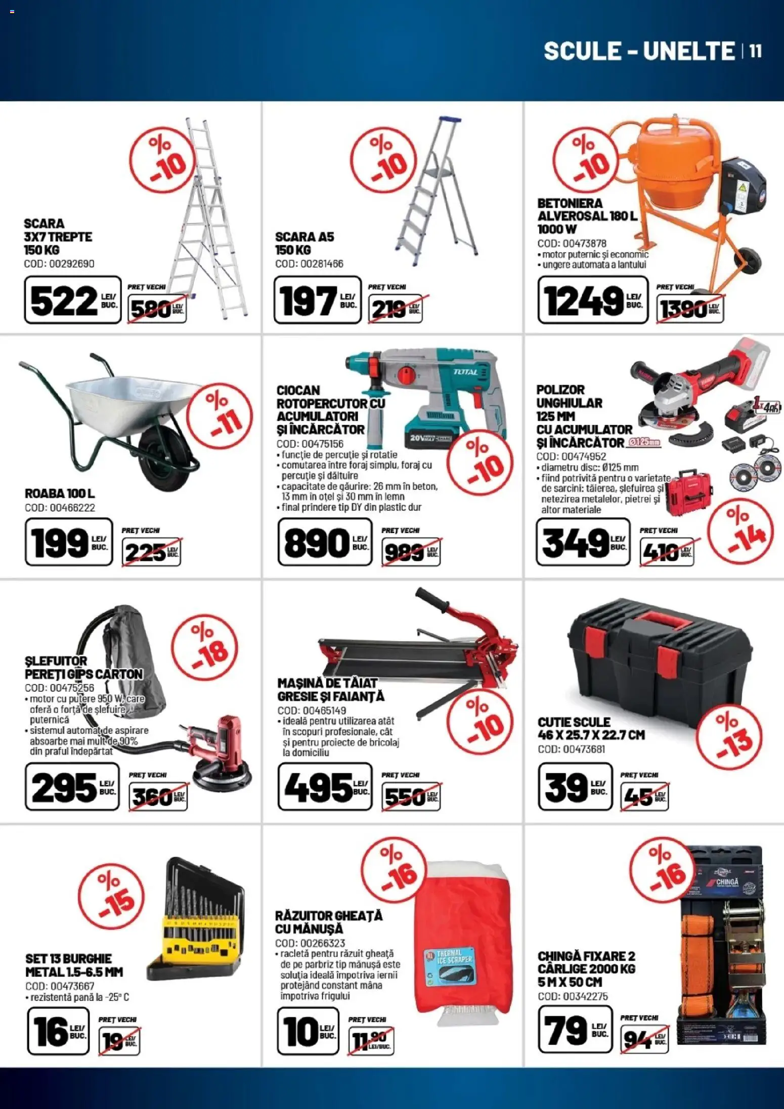 Noul catalog Ambient – valabil de la 27.01.2026 | Pagină: 11 | Produse: Arap sabunu, Polizor, Faianță, Cutie