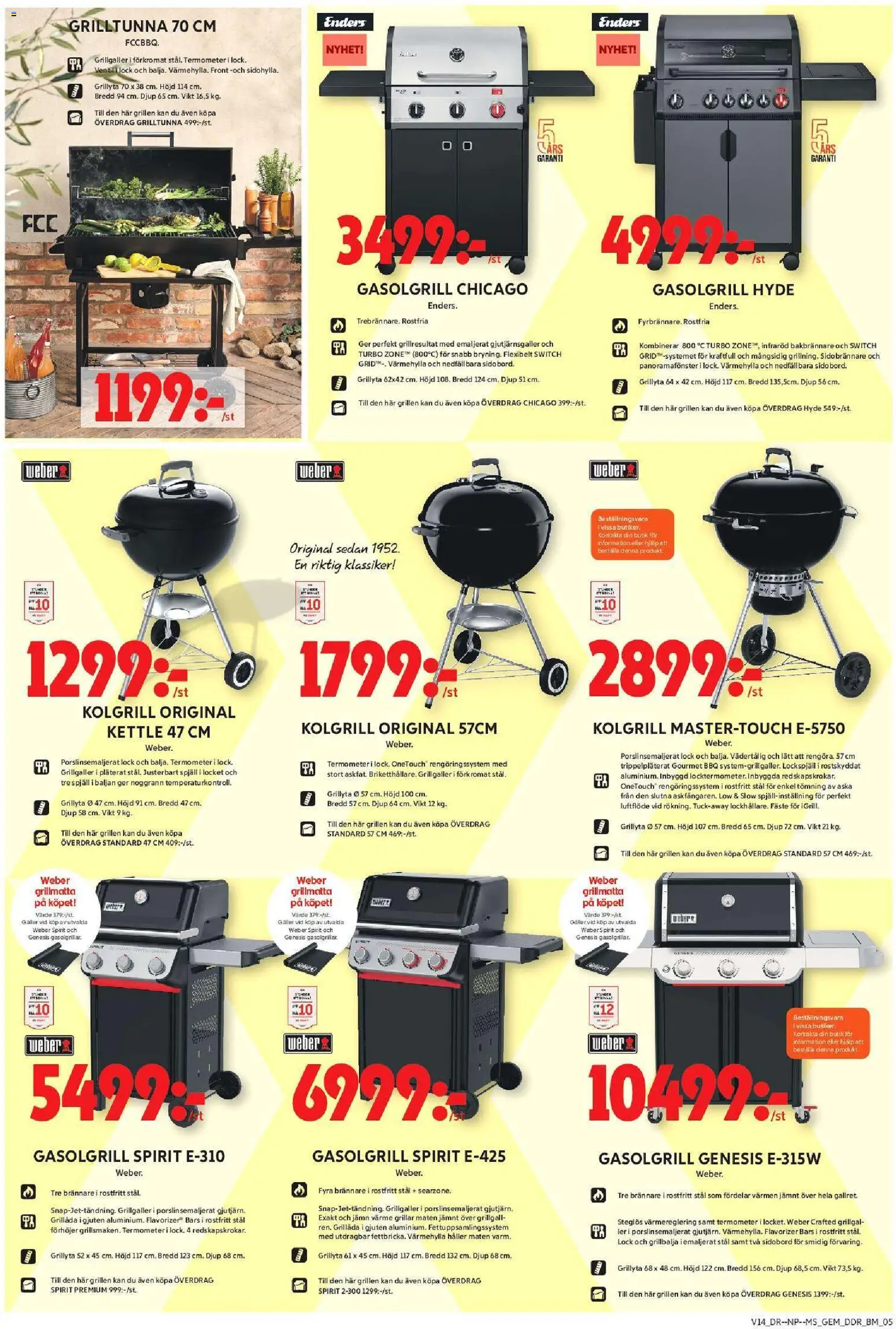 ICA Maxi reklamblad aktuell från 30.03.2026 | Sida: 17 | Produkter: Grill, Termometer, Kolgrill, Galler