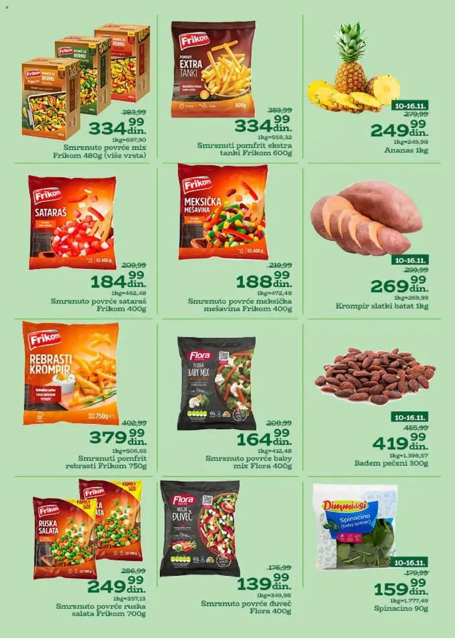 Univerexport katalog - važi od 10.11.2025 | Strana: 12 | Proizvode: Badem, Salata, Krompir, Pomfrit