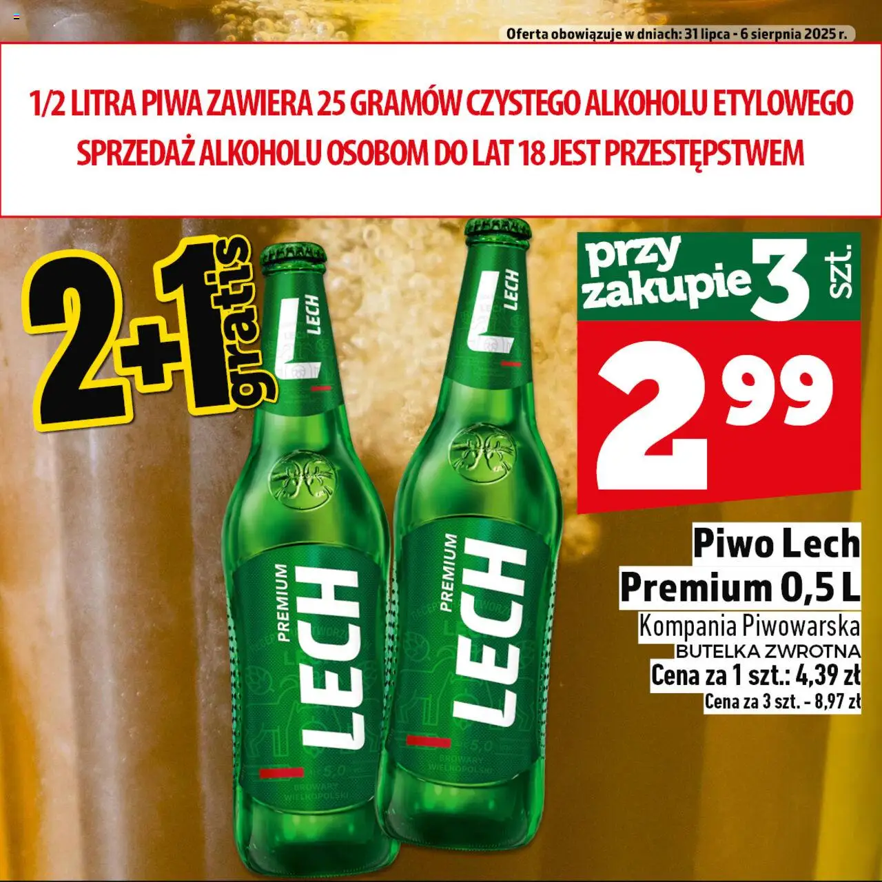 Topaz Gazetka - Ogródek Piwosza od 31.07.2025 | Strona: 3 | Produkty: Piwo