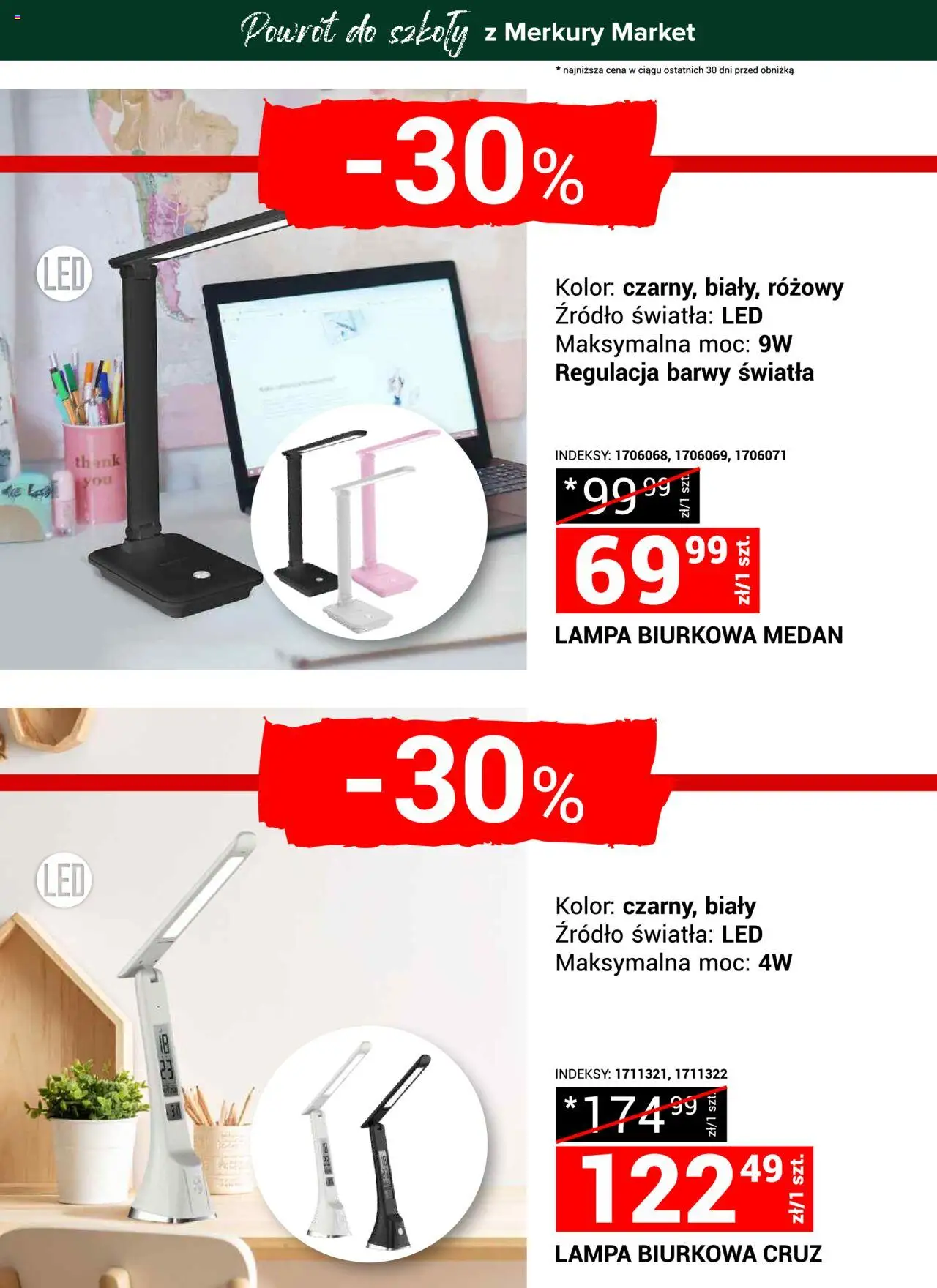 Merkury Market Gazetka - Powrót do szkoły od 23.08.2025 | Strona: 23 | Produkty: Lampa