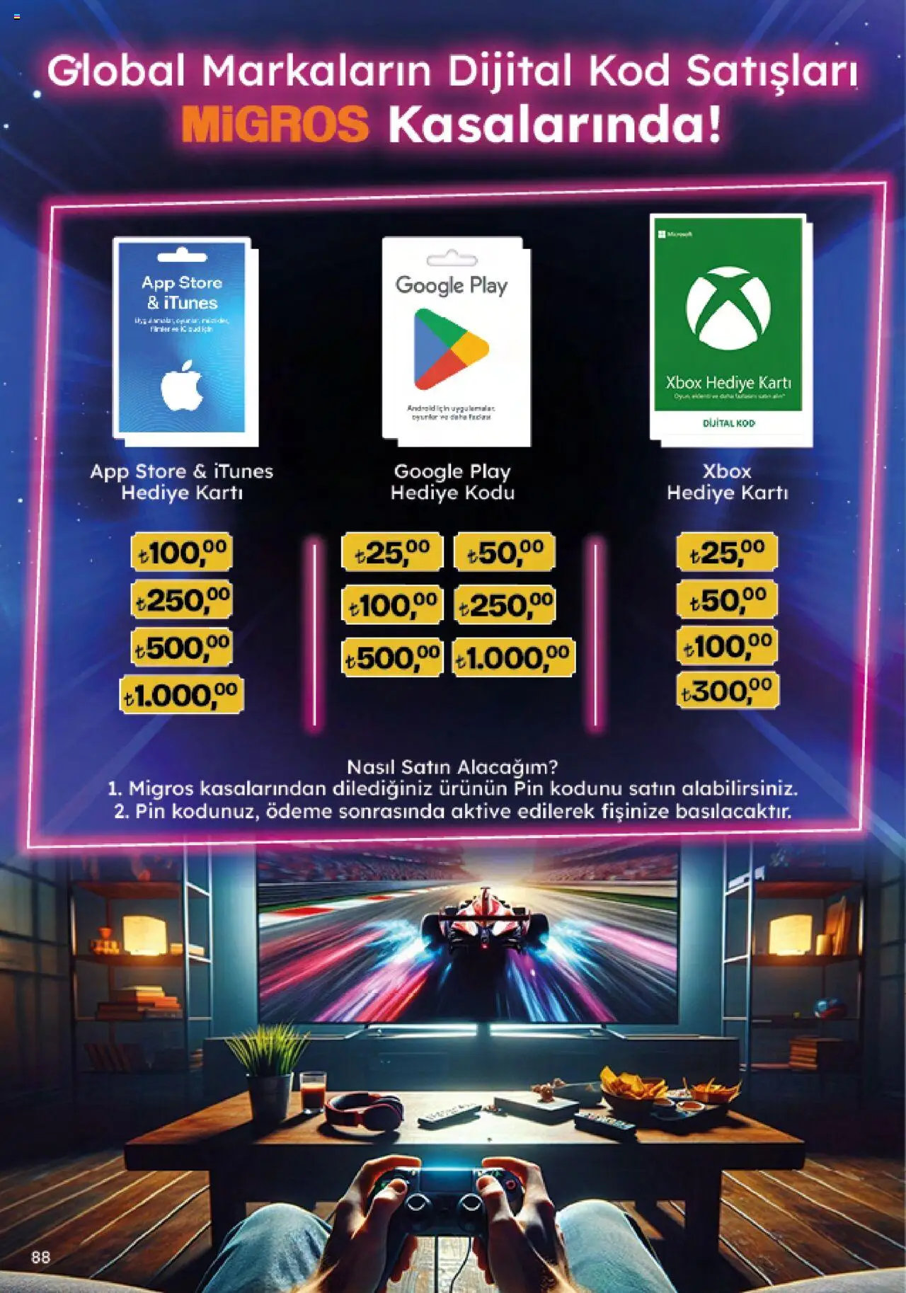 Migros Katalog - 5M Migroskop Dijital - 25.09.2025 tarihinden itibaren geçerlidir | Sayfa: 88 | Ürünler: Xbox