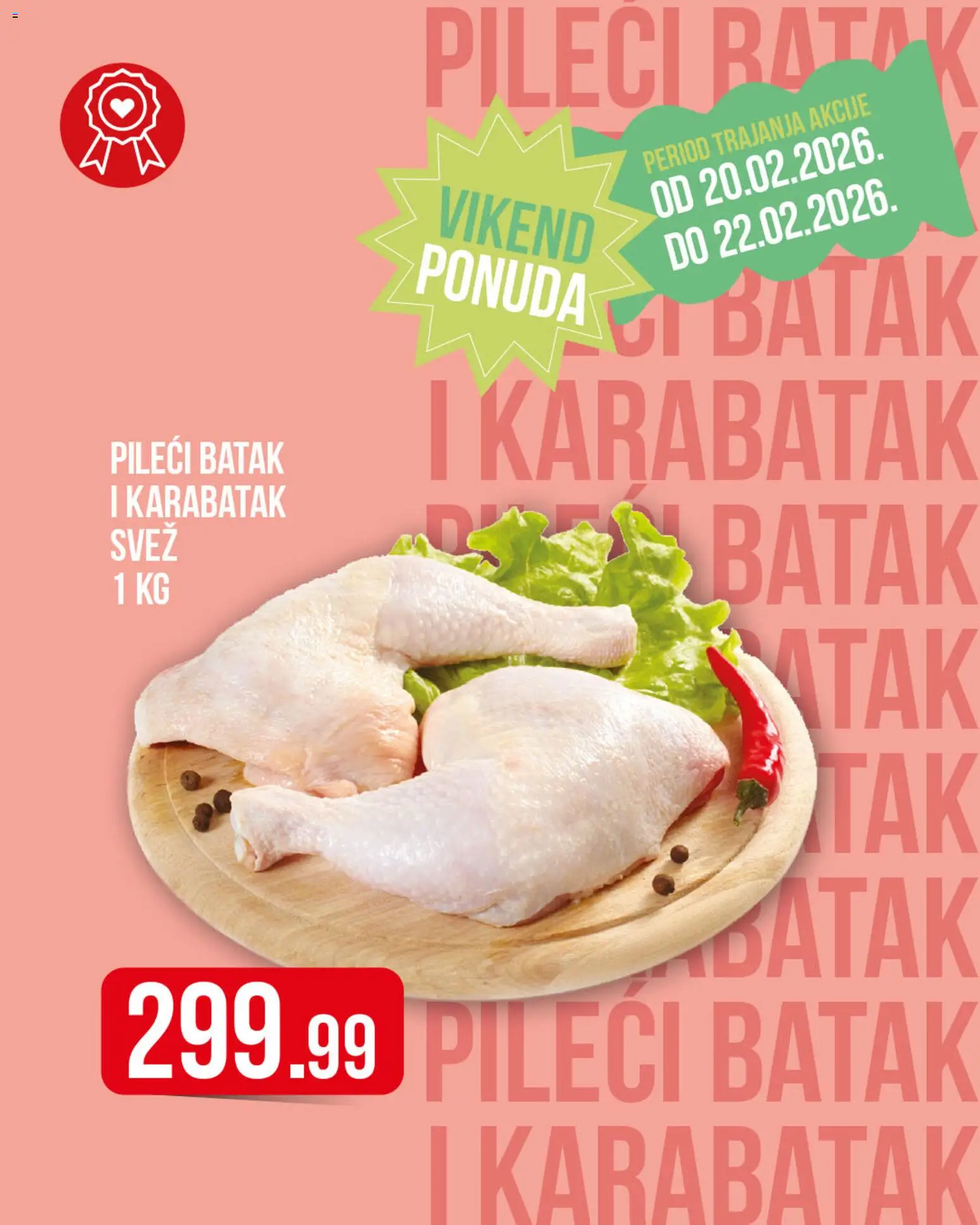 Metalac Proleter katalog - važi od 20.02.2026 | Strana: 1 | Proizvode: Pileći batak