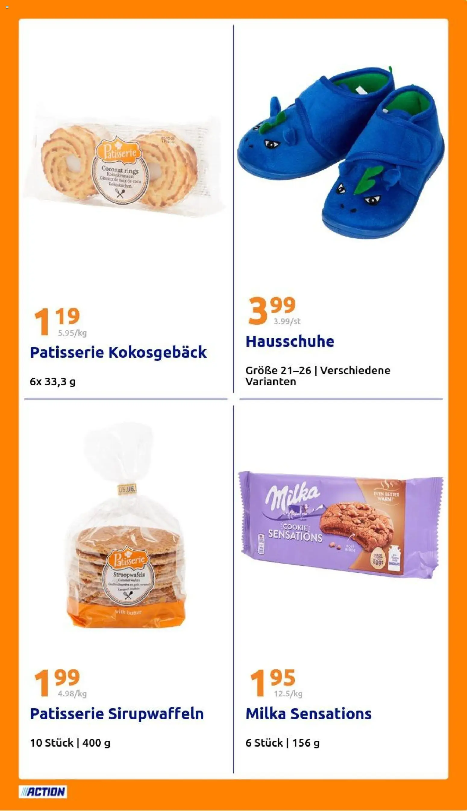 Action Prospekt – gültig ab 29.10.2025 | Seite: 21 | Produkte: Butter, Milka, Hausschuhe
