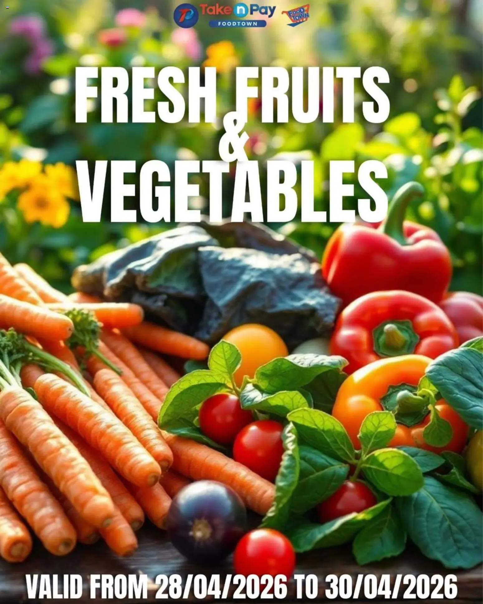 New Take n Pay catalogue – valid from 28.04.2026 | Page: 1 | Products: Vegetables