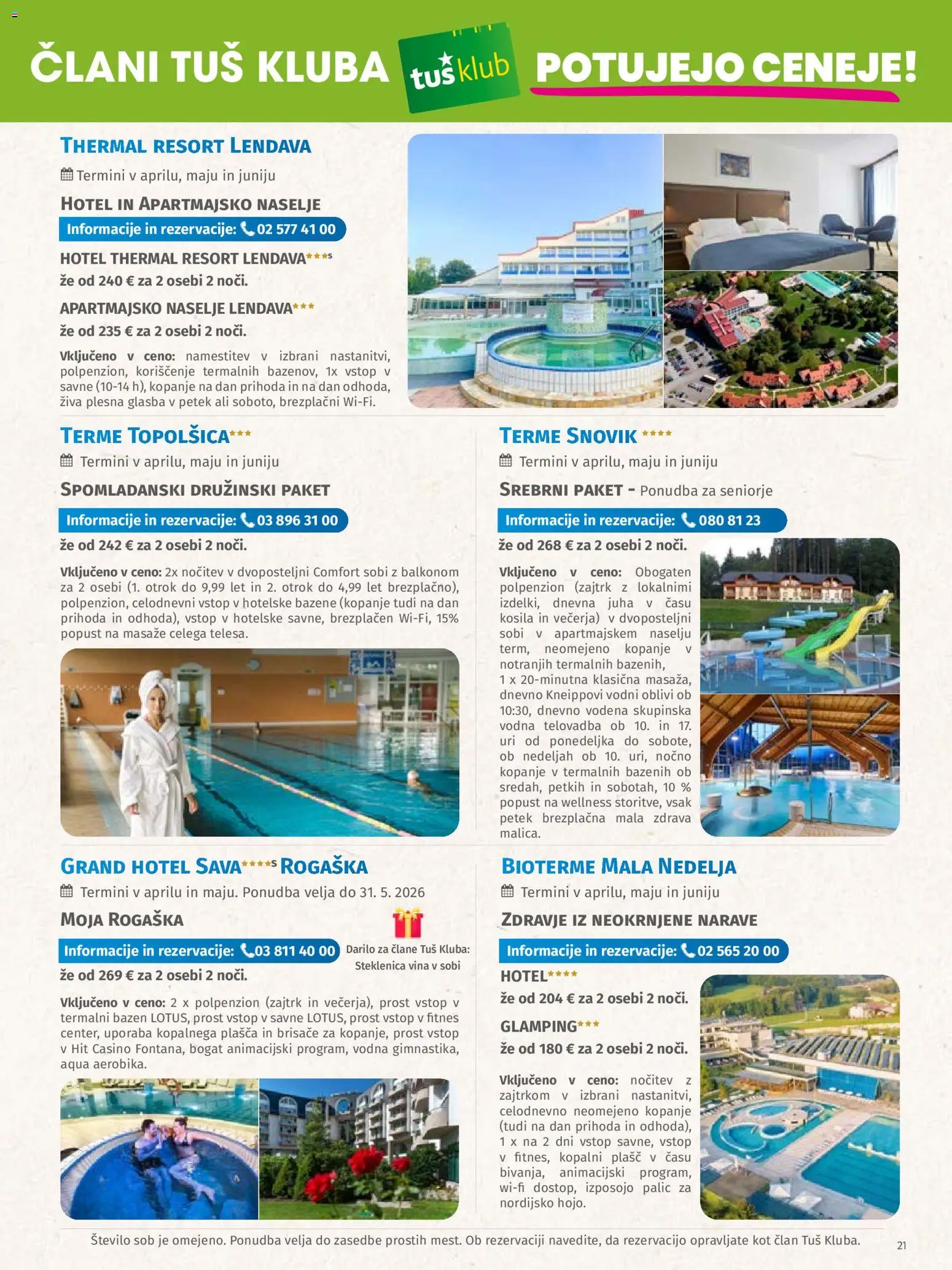 Novi Tuš katalog ponudbe – veljaven od 03.04.2026 | Stran: 21 | Izdelki: Bazen, Juha, Plasc, Kopalni plasc