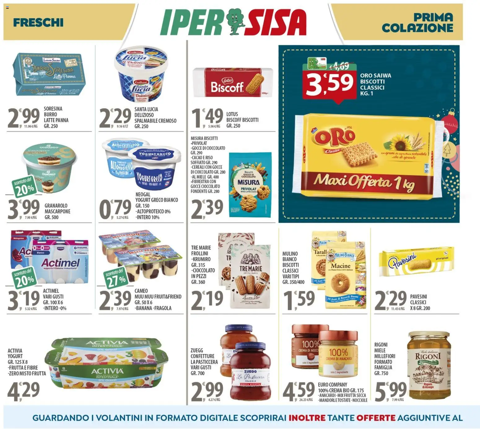 Volantino SISA del 05.12.2025 | Pagina: 10 | Prodotti: Cioccolato, Mandorle, Cacao, Miele