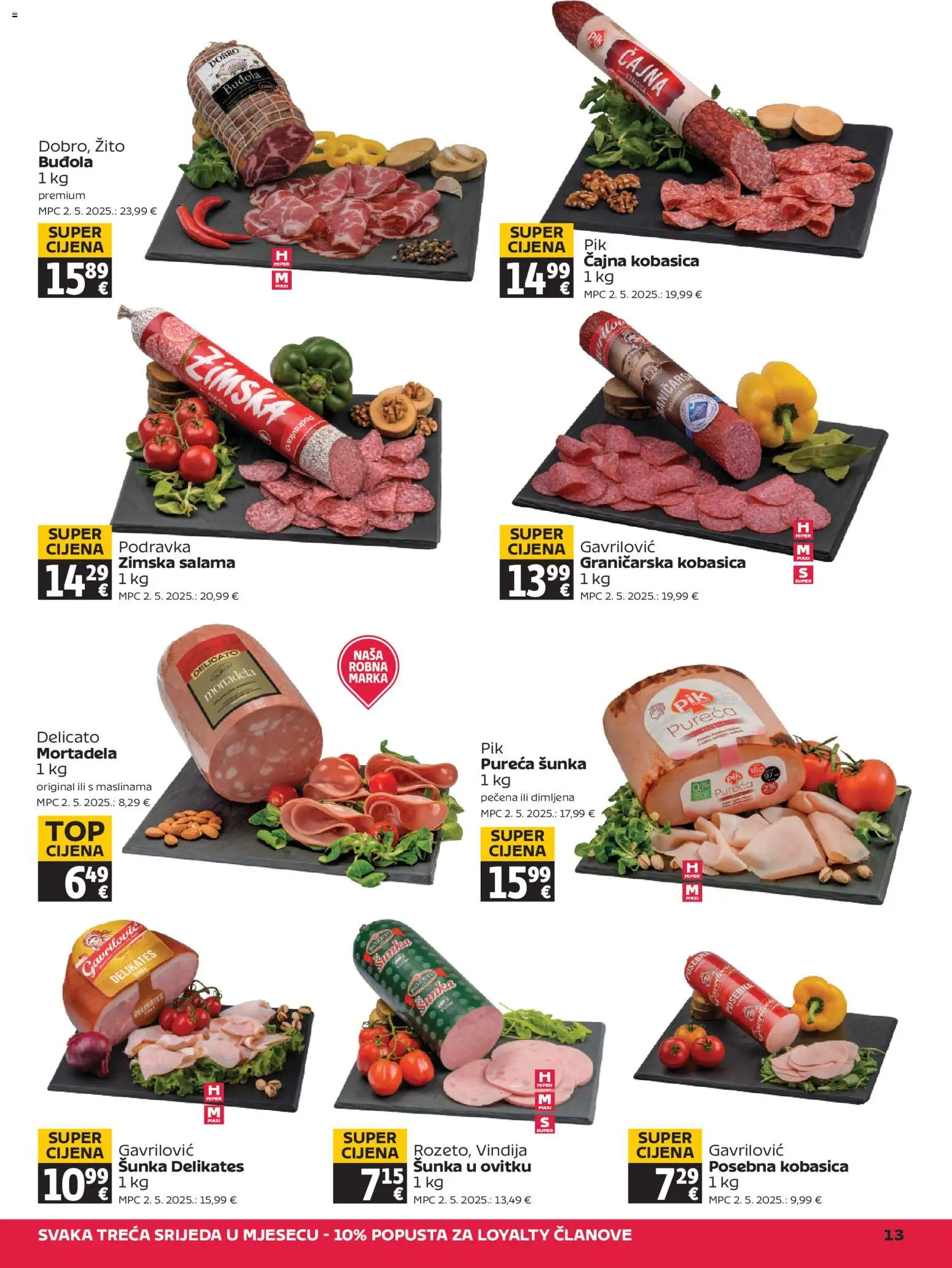 Tommy katalog | vrijedi od 15.01.2026 | Stranica: 13 | Proizvodi: Vindija, Salama, Mortadela, Kobasica