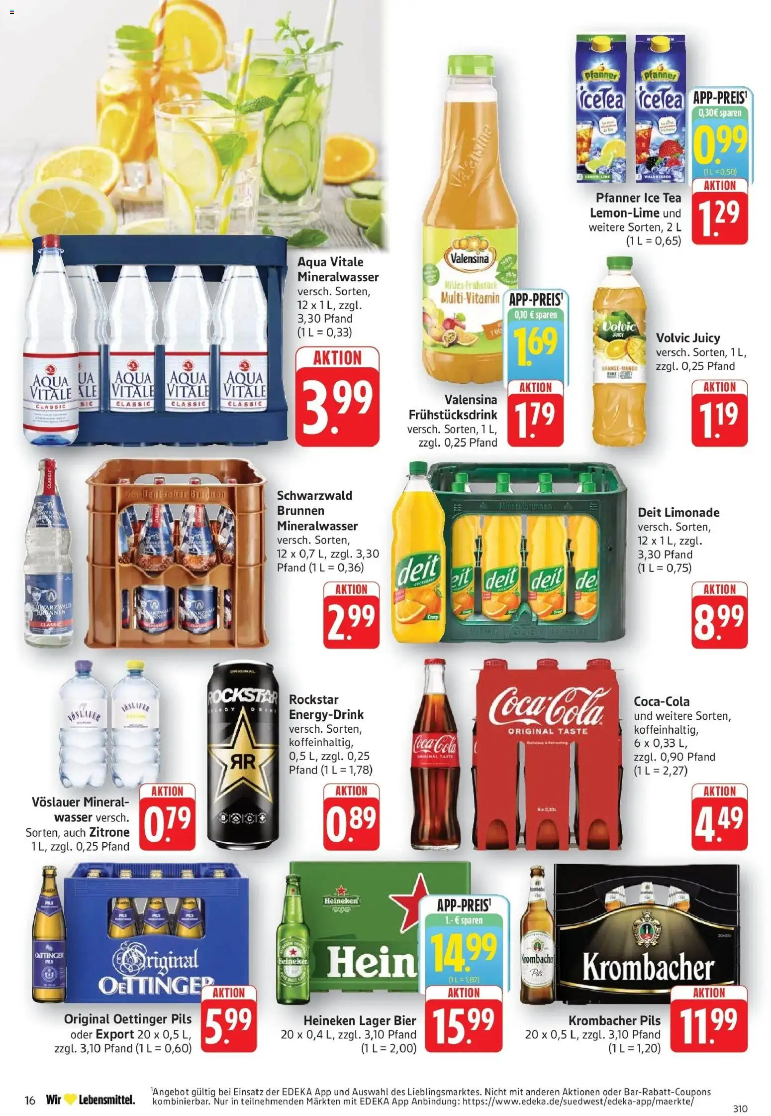 Edeka prospekt Göppingen	 – gültig ab 12.04.2026 | Seite: 16 | Produkte: Coca cola, Bier, Heineken, Krombacher