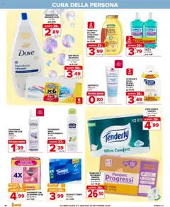 Volantino Iperal del 17.09.2025 | Pagina: 18 | Prodotti: Deodorante, Dentifricio, Detergente, Intimo