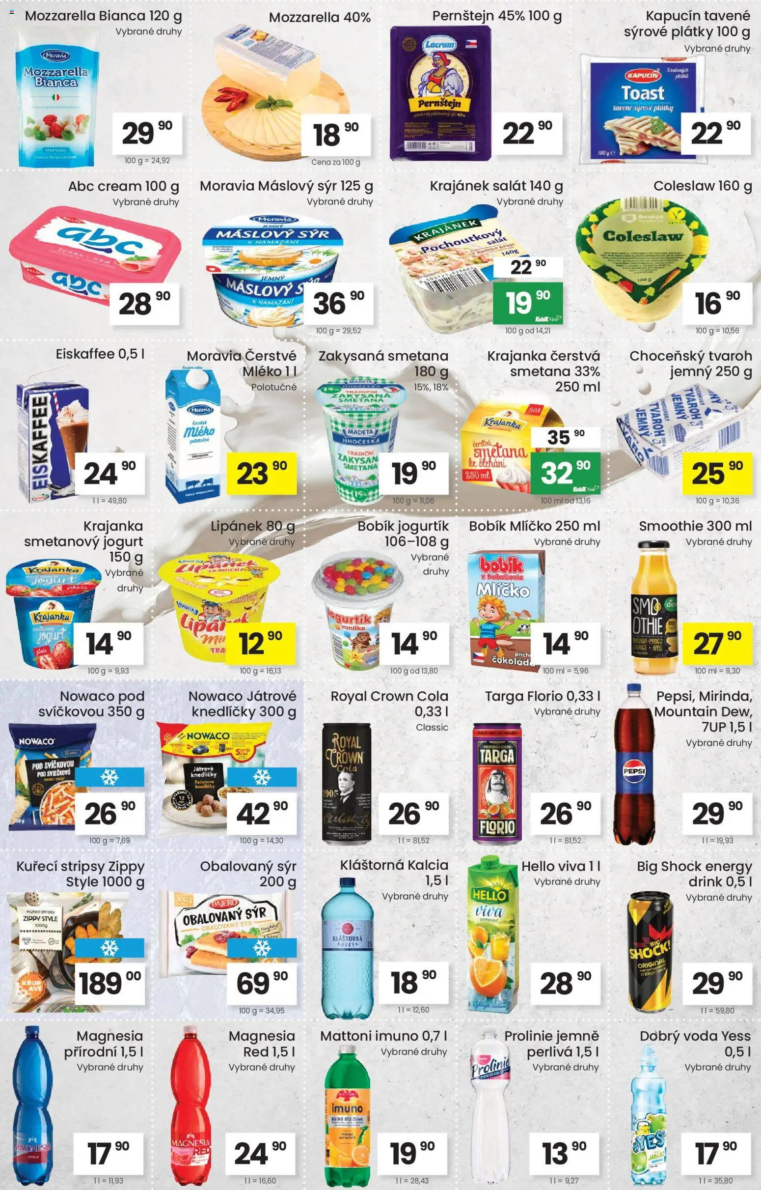 Kubík leták od 04.11.2025 | Strana: 2 | Produkty: Lipánek, Voda, Sýr, Eiskaffee