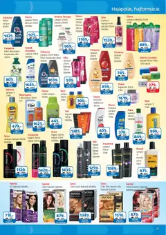 ÁRKLUB Akciós újság - amely érvényes a következő dátumtól: 01.02.2026 | Oldal: 27 | Termékek: Hajhab, Hajfesték, Sampon, Hajlakk