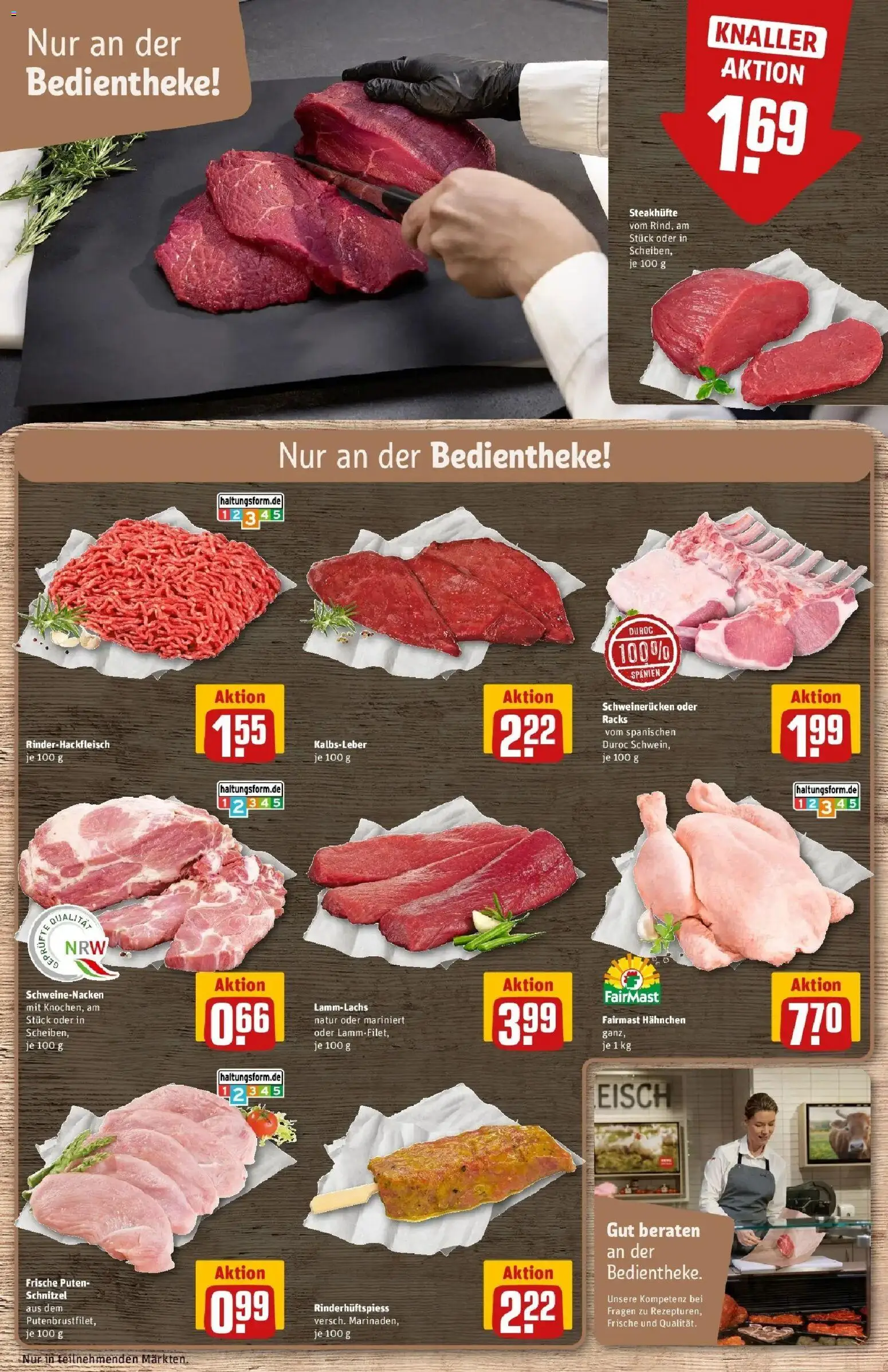 Rewe Prospekt Gütersloh	 – gültig ab 30.03.2026 | Seite: 12 | Produkte: Schweinenacken, Kalbsleber, Schweinerucken, Steak