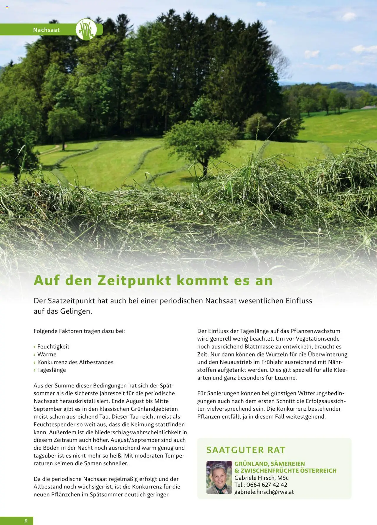 Lagerhaus Fachblatt Nachsaat gültig ab 02.03.2023 | Seite: 8