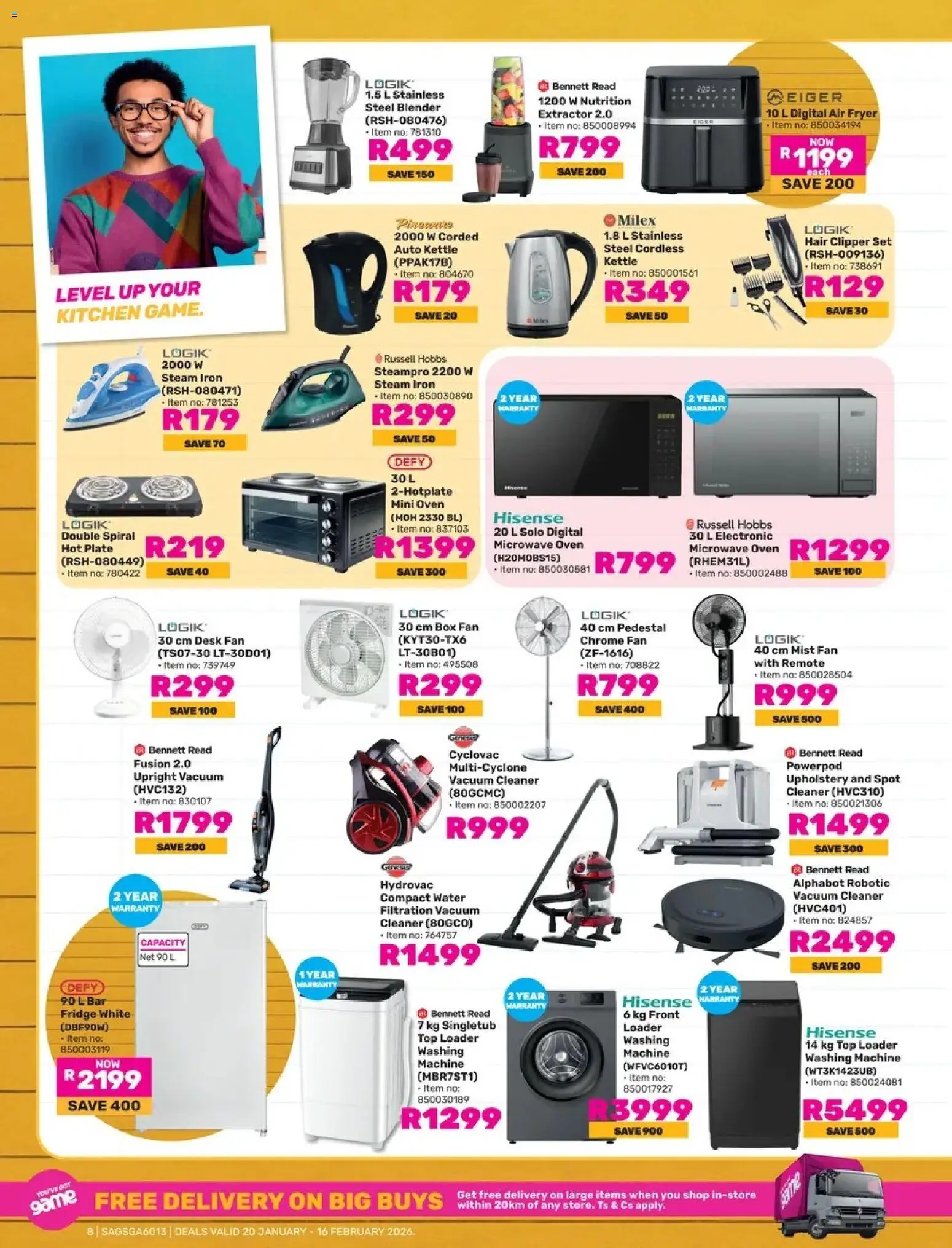 New Game catalogue – valid from 20.01.2026 | Page: 8 | Products: Pedestal, Box, Fridge, Hair clipper