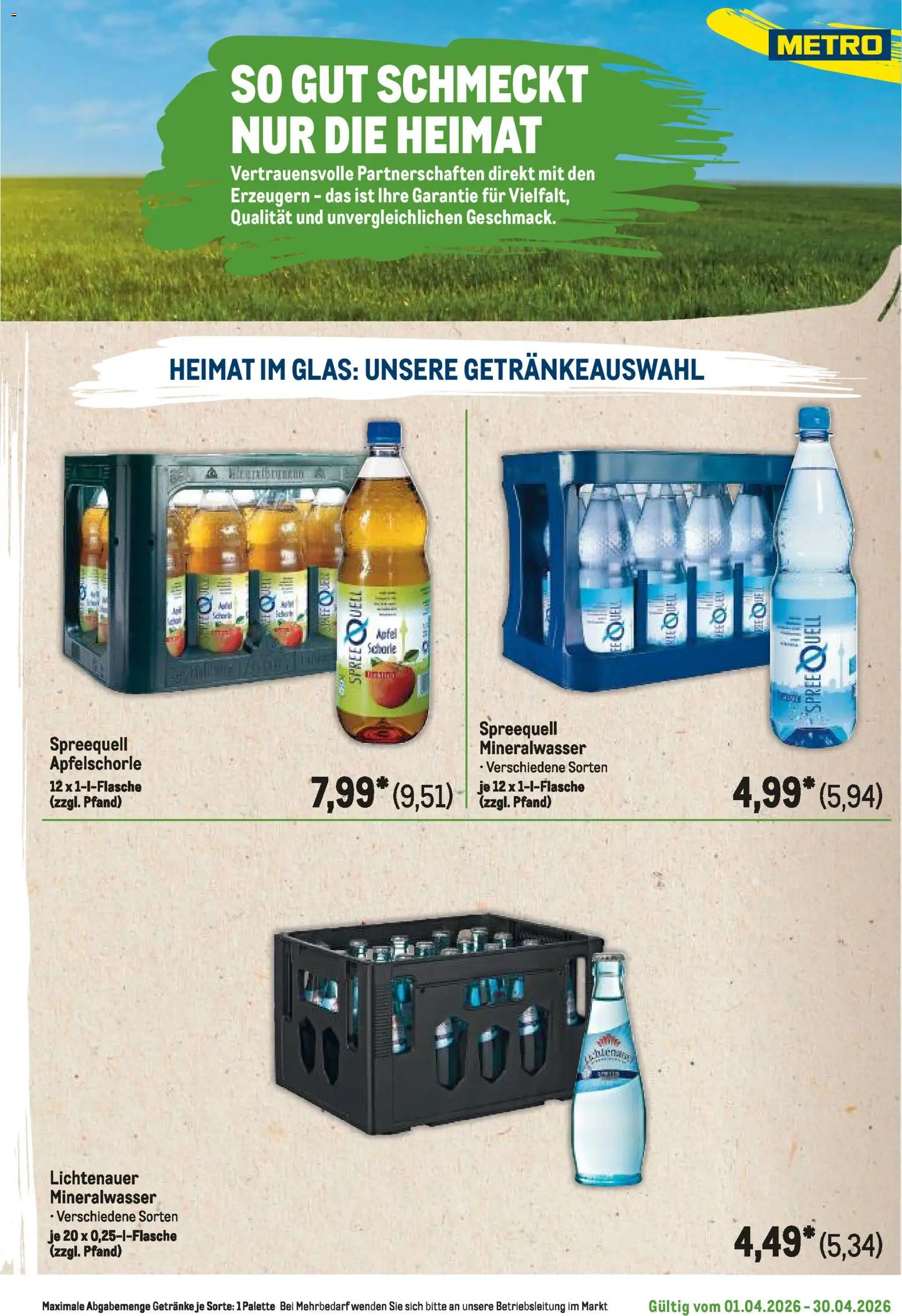 Metro Regionaler Flyer – gültig ab 01.04.2026 | Seite: 59 | Produkte: Äpfel, Mineralwasser