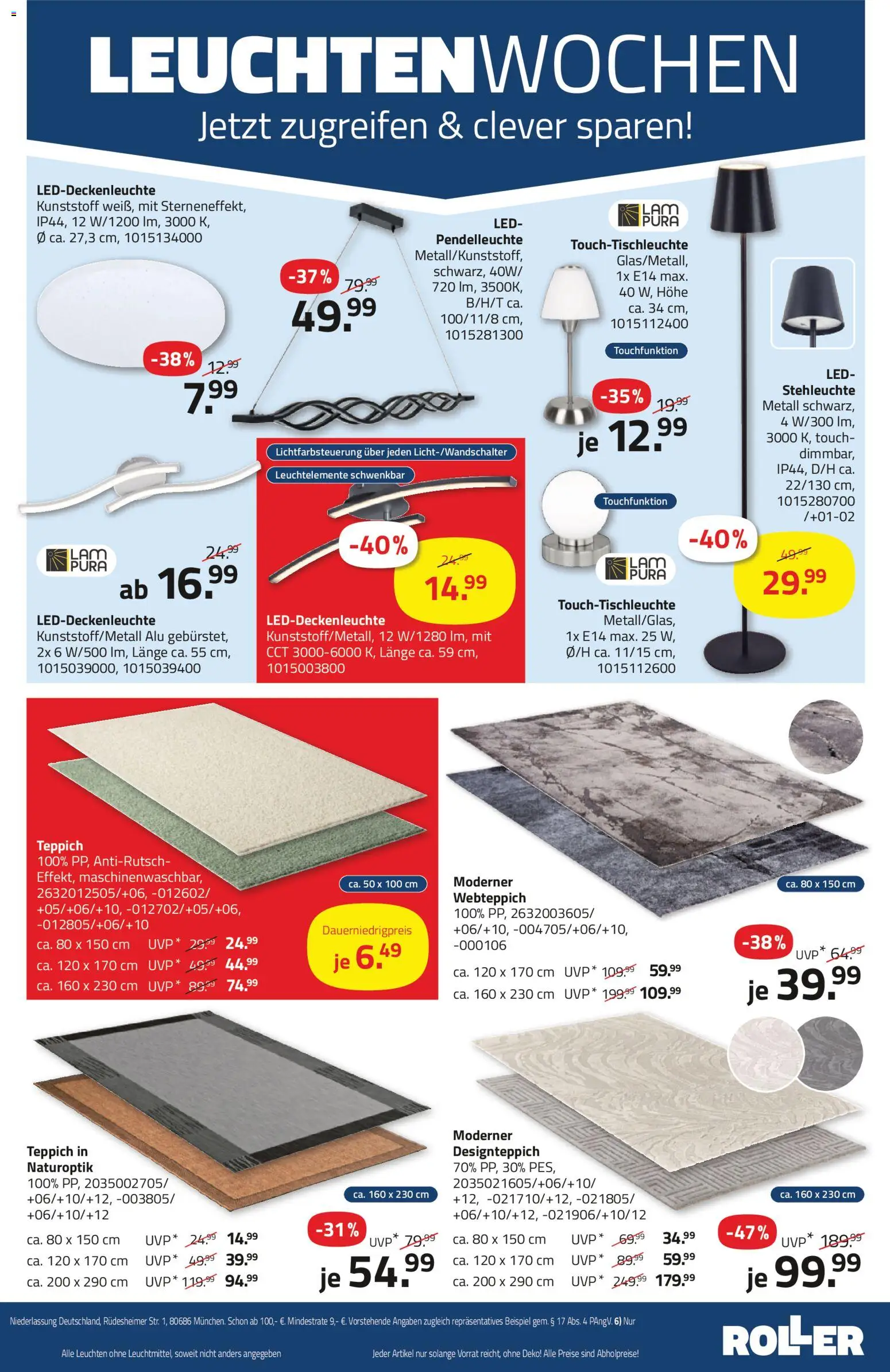 Roller Prospekt 	 – gültig ab 11.01.2026 | Seite: 7 | Produkte: Teppich