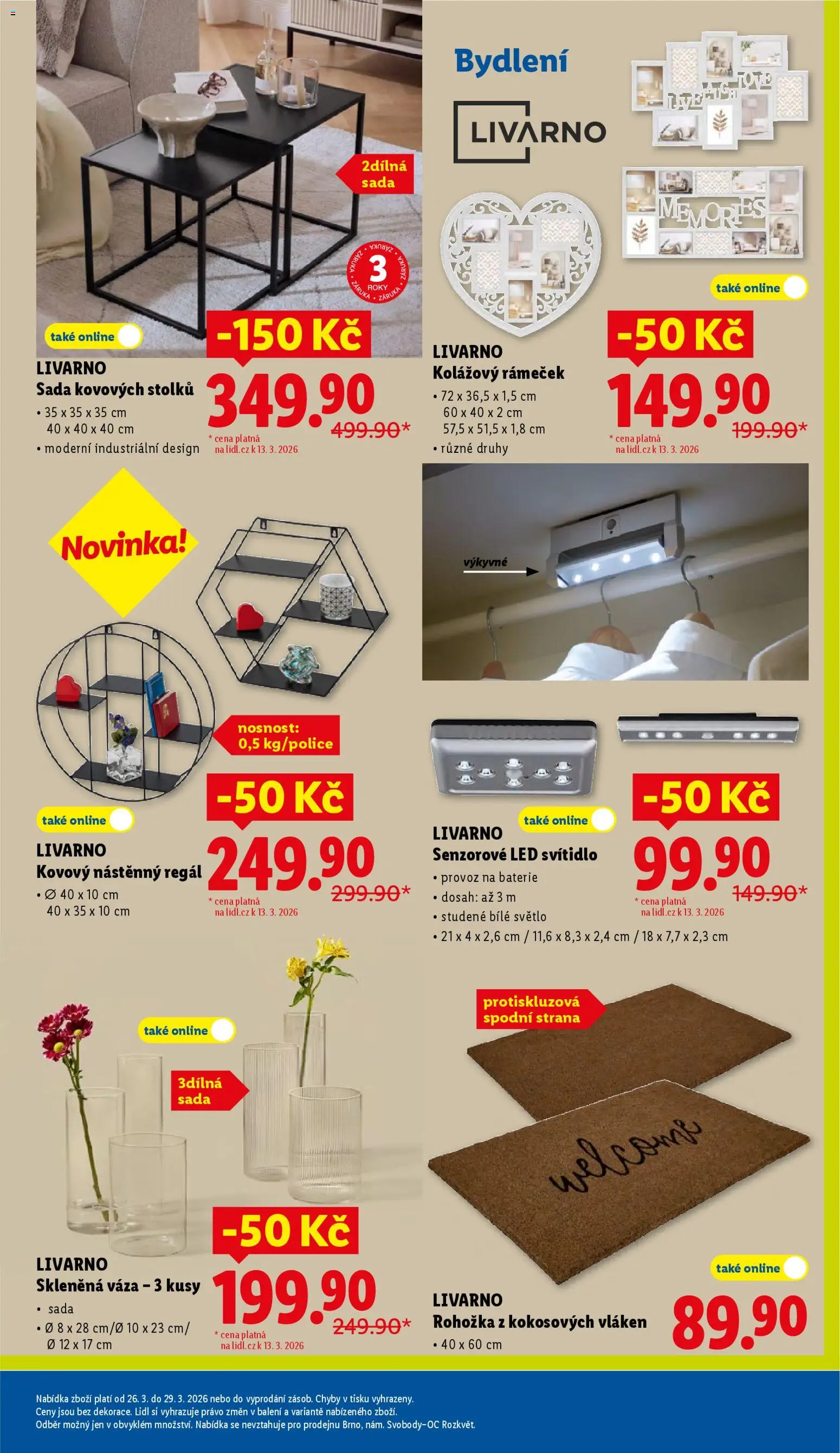 Lidl leták od 26.03.2026 💥 Nenechte si ujít TOP nabídky! ⭐ | Ceská republika