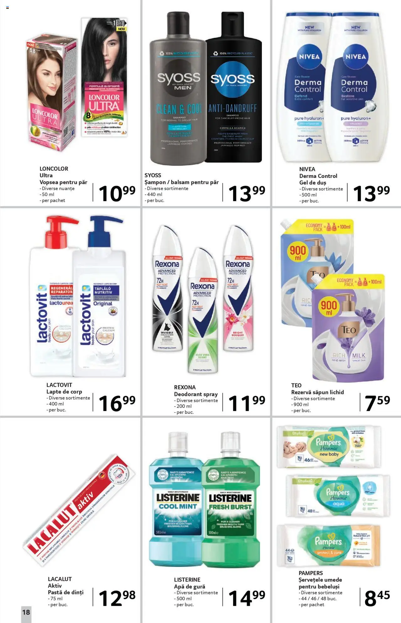 Catalog Selgros - Sibiu – valabil de la 22.08.2025 | Pagină: 18 | Produse: Săpun, Deodorant, Șervețele umede, Apă