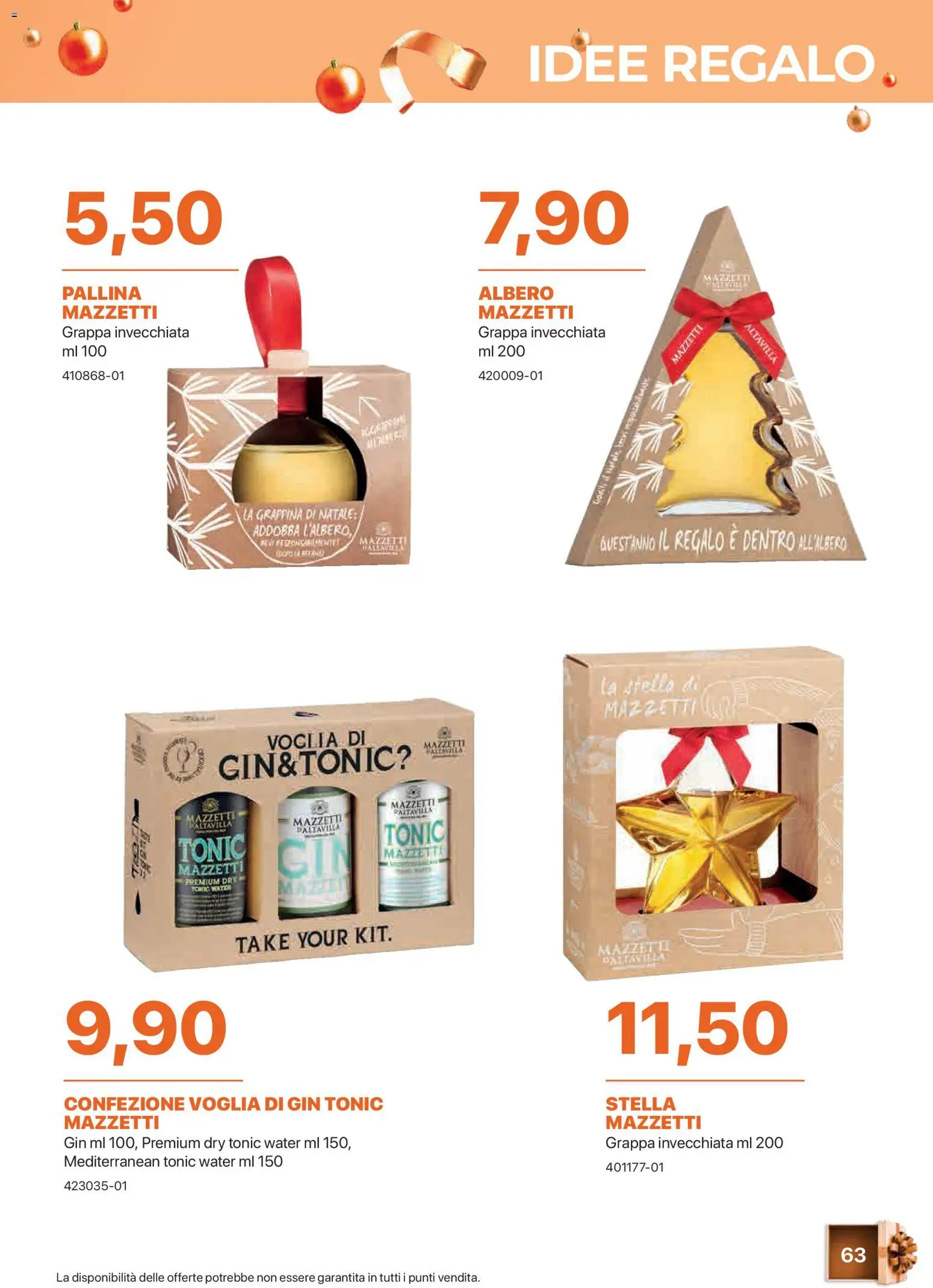 Volantino Sogegross del 05.11.2025 | Pagina: 63 | Prodotti: Gin, Grappa