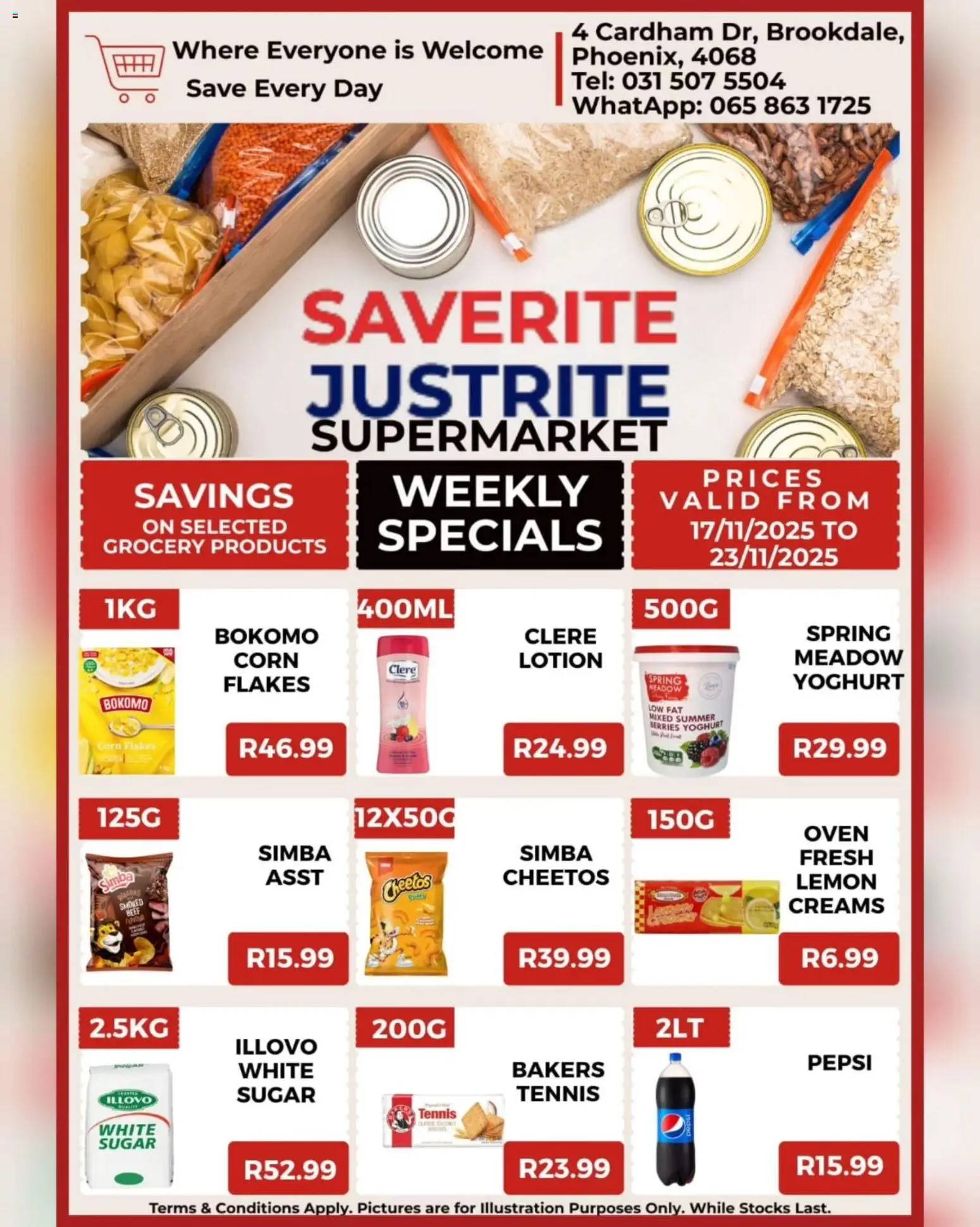 New Saverite catalogue – valid from 17.11.2025 | Page: 5 | Products: Corn, Oven, Sugar, Lemon