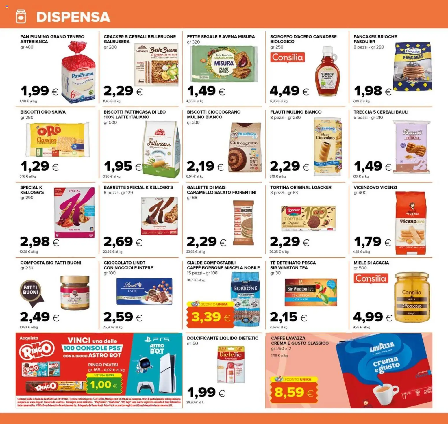 Volantino Tigre del 23.10.2025 | Pagina: 16 | Prodotti: Crema, Biscotti, Gioco, Fette biscottate