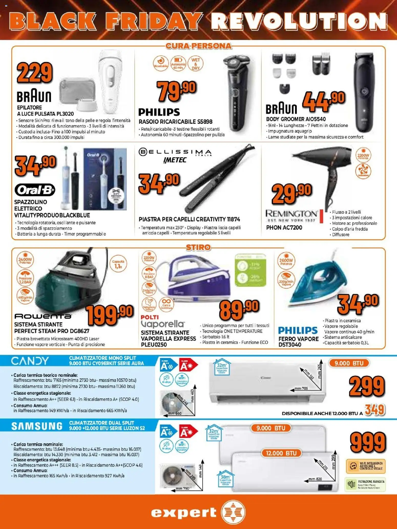 Volantino Expert del 17.11.2025 | Pagina: 20 | Prodotti: Climatizzatore, Spazzolino, Anticalcare, Spazzolino elettrico