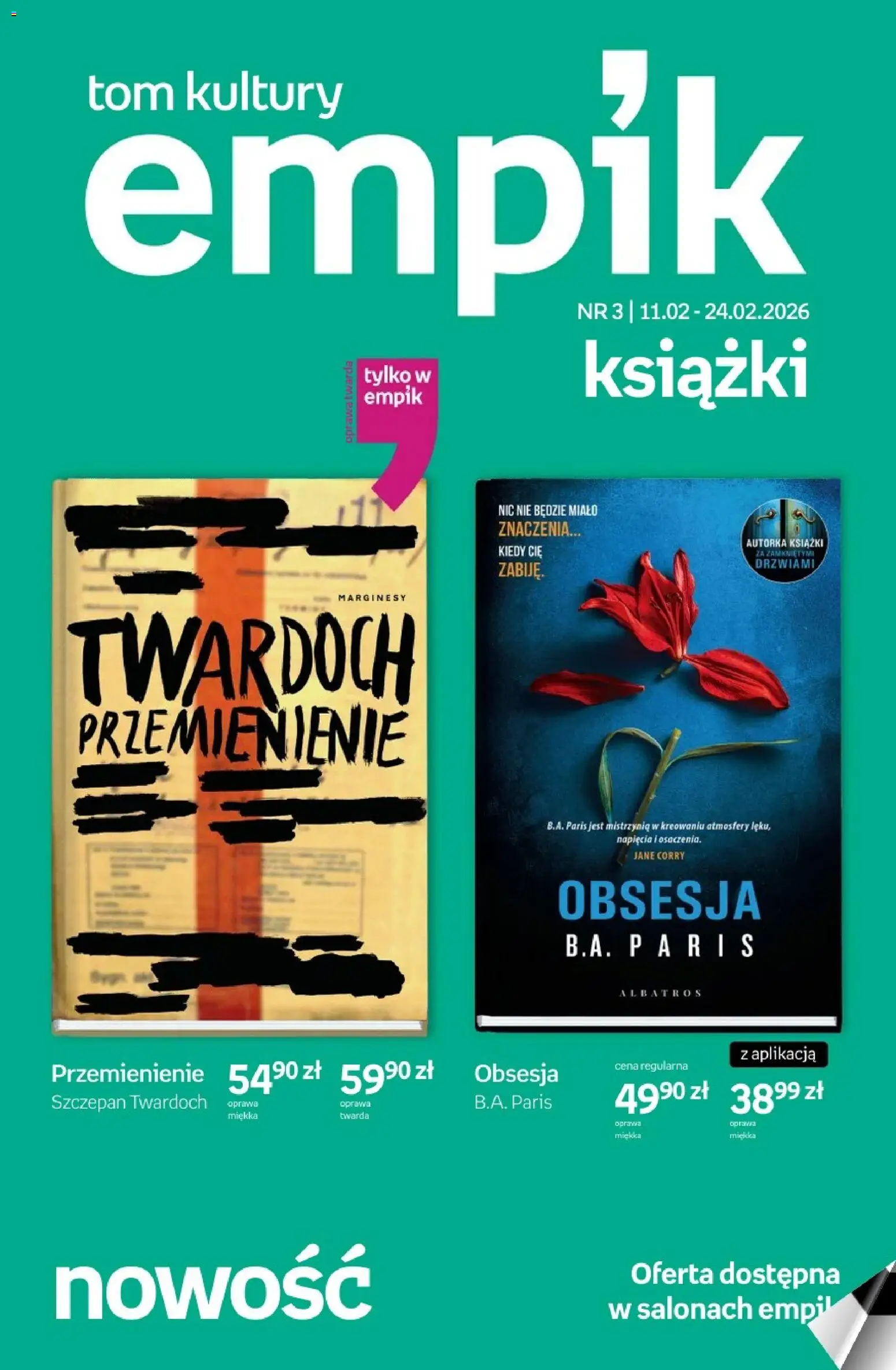 Empik promocje - Tom kultury Książki od 11.02.2026 | Strona: 1 | Produkty: Książki