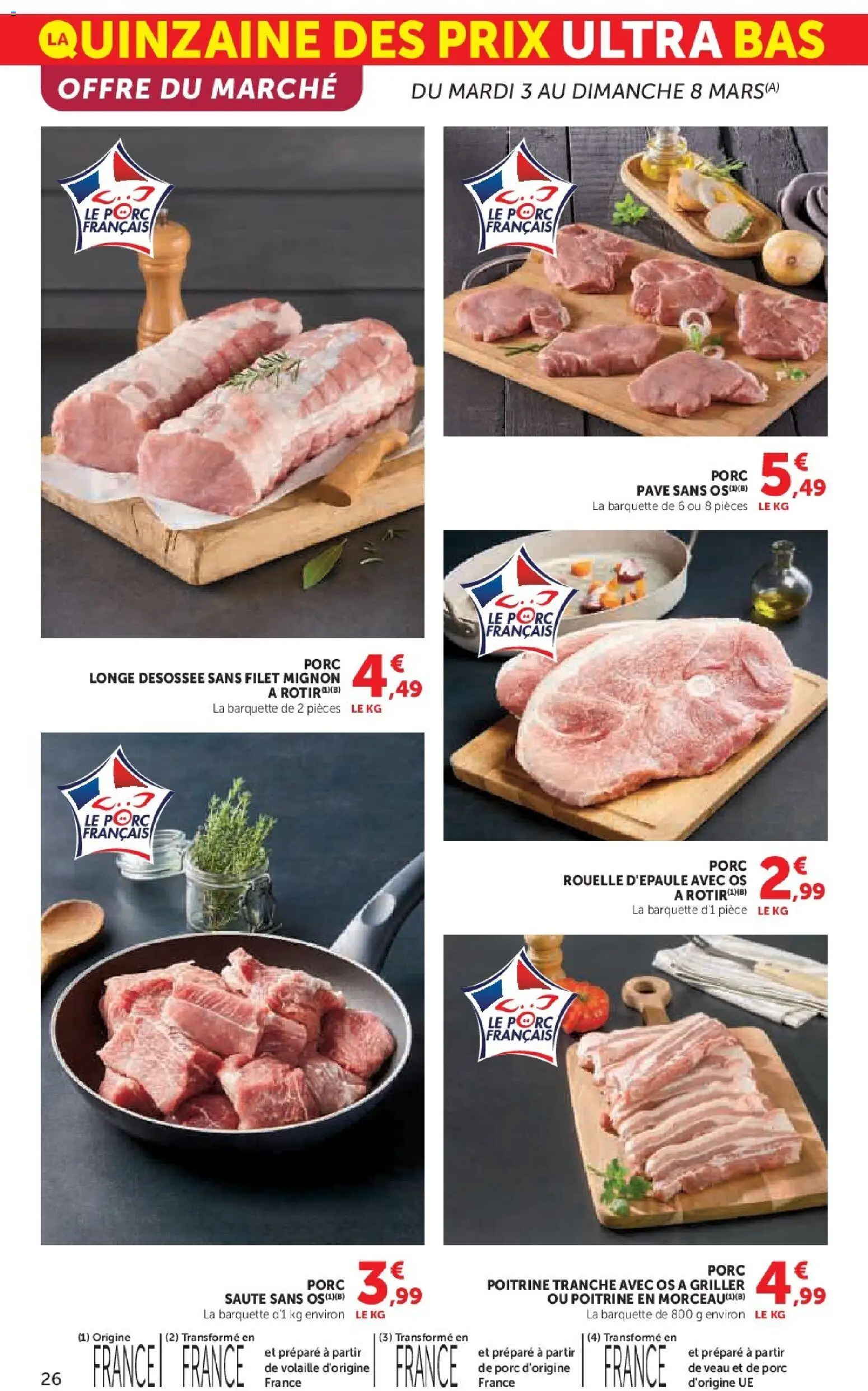 {H1} | Page: 26 | Produits: Volaille, Filet mignon, Porc