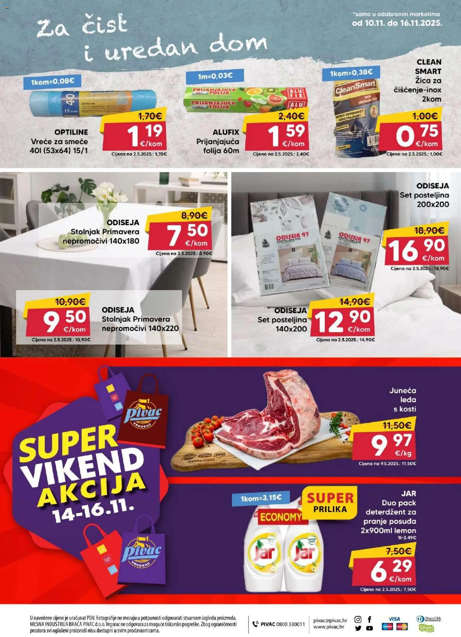 Pivac katalog | vrijedi od 10.11.2025 | Stranica: 16 | Proizvodi: Deterdžent, Stolnjak, Posteljina, Vreće za smeće