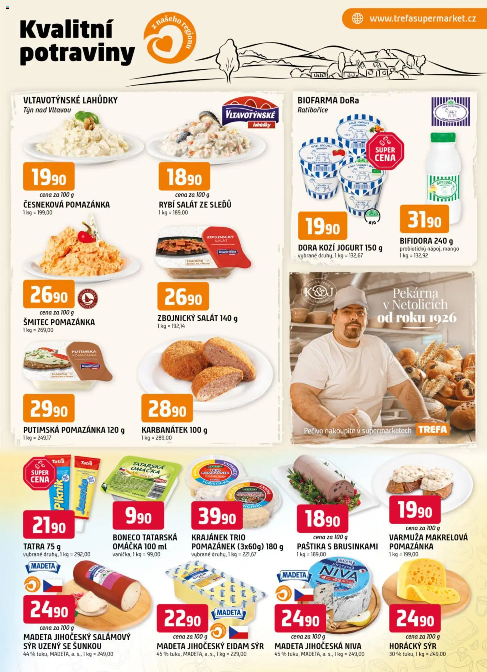 Trefa leták od 29.10.2025 | Strana: 5 | Produkty: Mango, Sýr, Salát, Pečivo