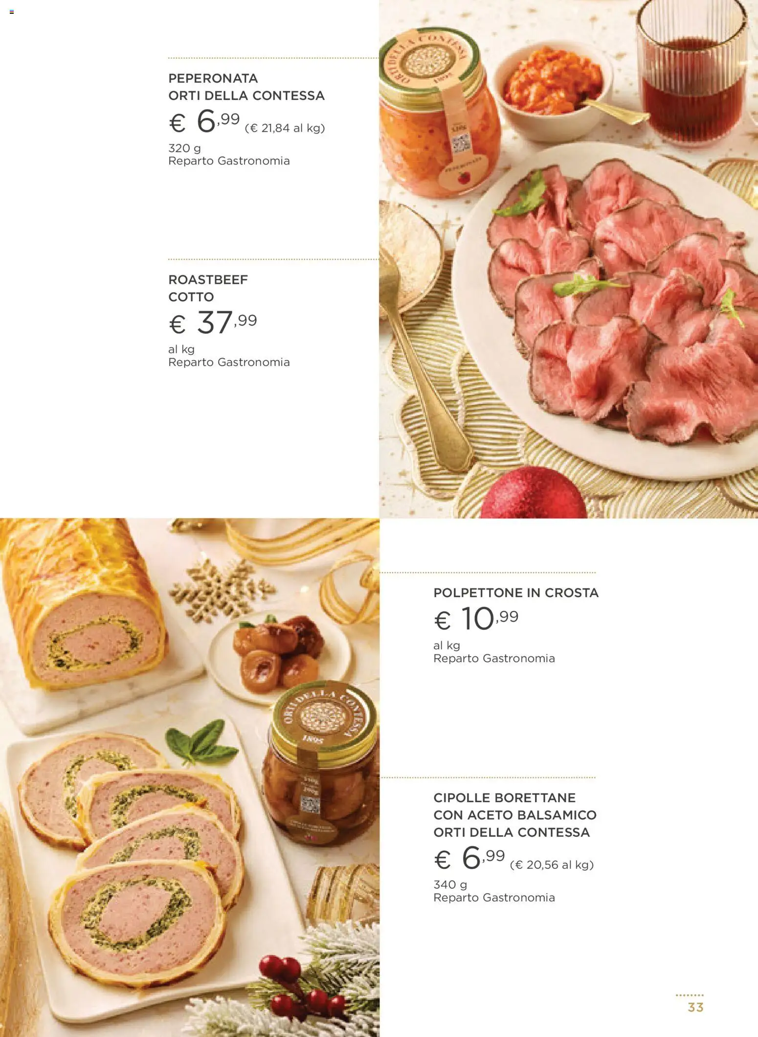 Volantino Esselunga S del 01.12.2025 | Pagina: 33 | Prodotti: Cipolle, Aceto