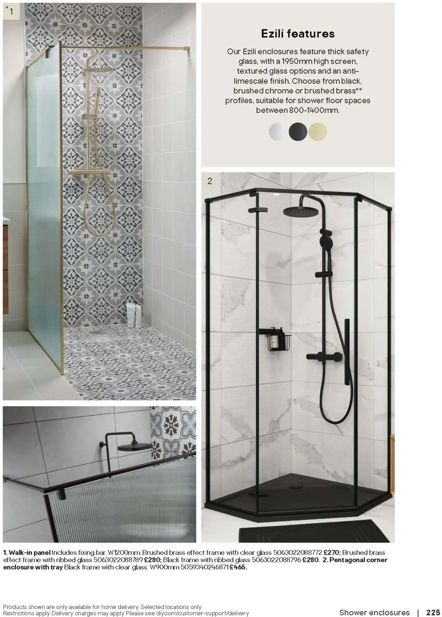 {H1} | Page: 225 | Products: Shower, Floor