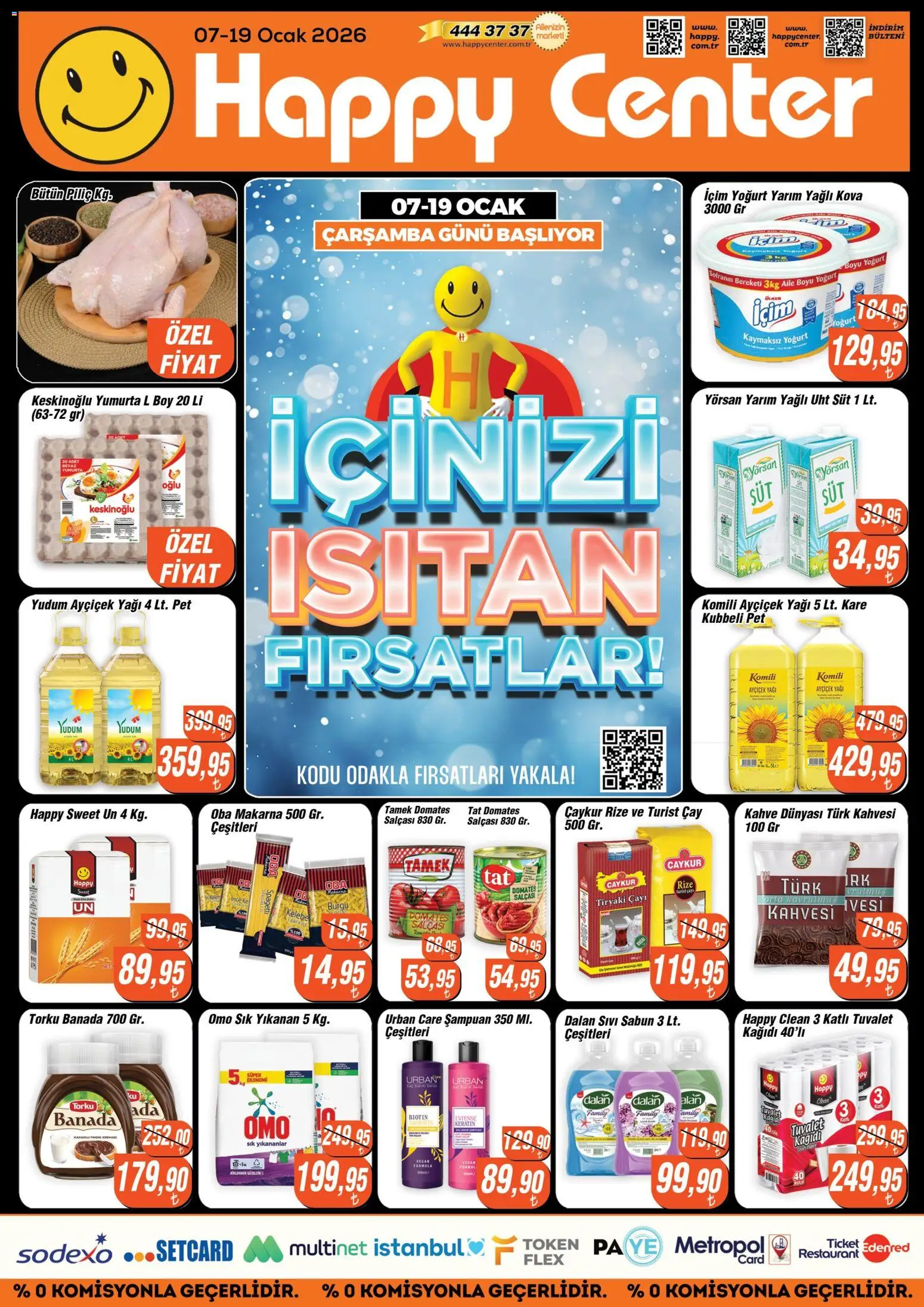 Happy Center Katalog - 07.01.2026 tarihinden itibaren geçerlidir | Sayfa: 1 | Ürünler: Peynir, Fındık, Ocak, Sucuk