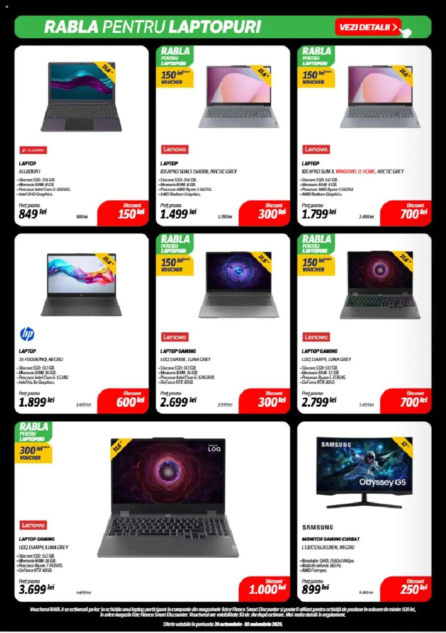 Noul catalog Flanco – valabil de la 24.10.2025 | Pagină: 6 | Produse: Laptop, Memorie, Monitor