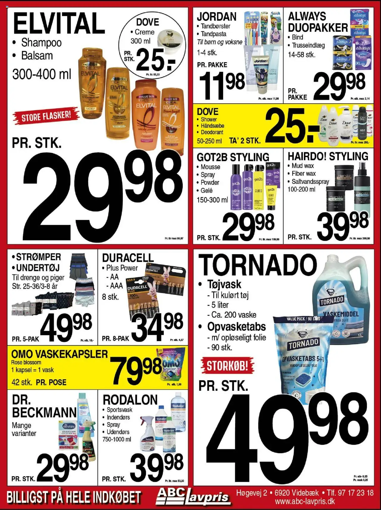 Abc Lavpris Tilbudsavis gyldig fra 06.08.2025 | Side: 8 | Produkter: Shampoo, Balsam, Undertøj, Tøj