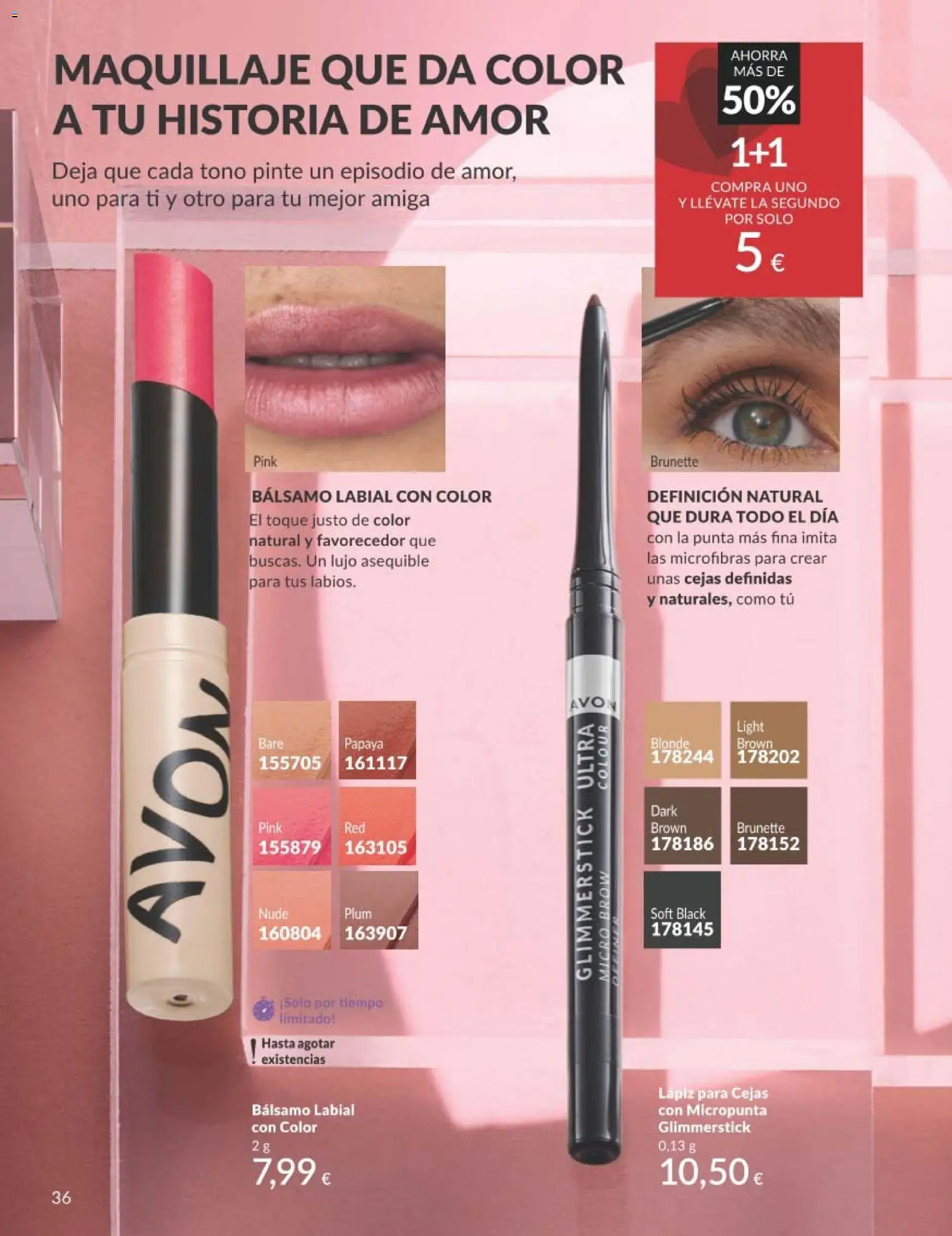 Catálogo AVON campaña 2 │ válido desde el 01.02.2026 | Página: 36 | Productos: Maquillaje, Bálsamo labial