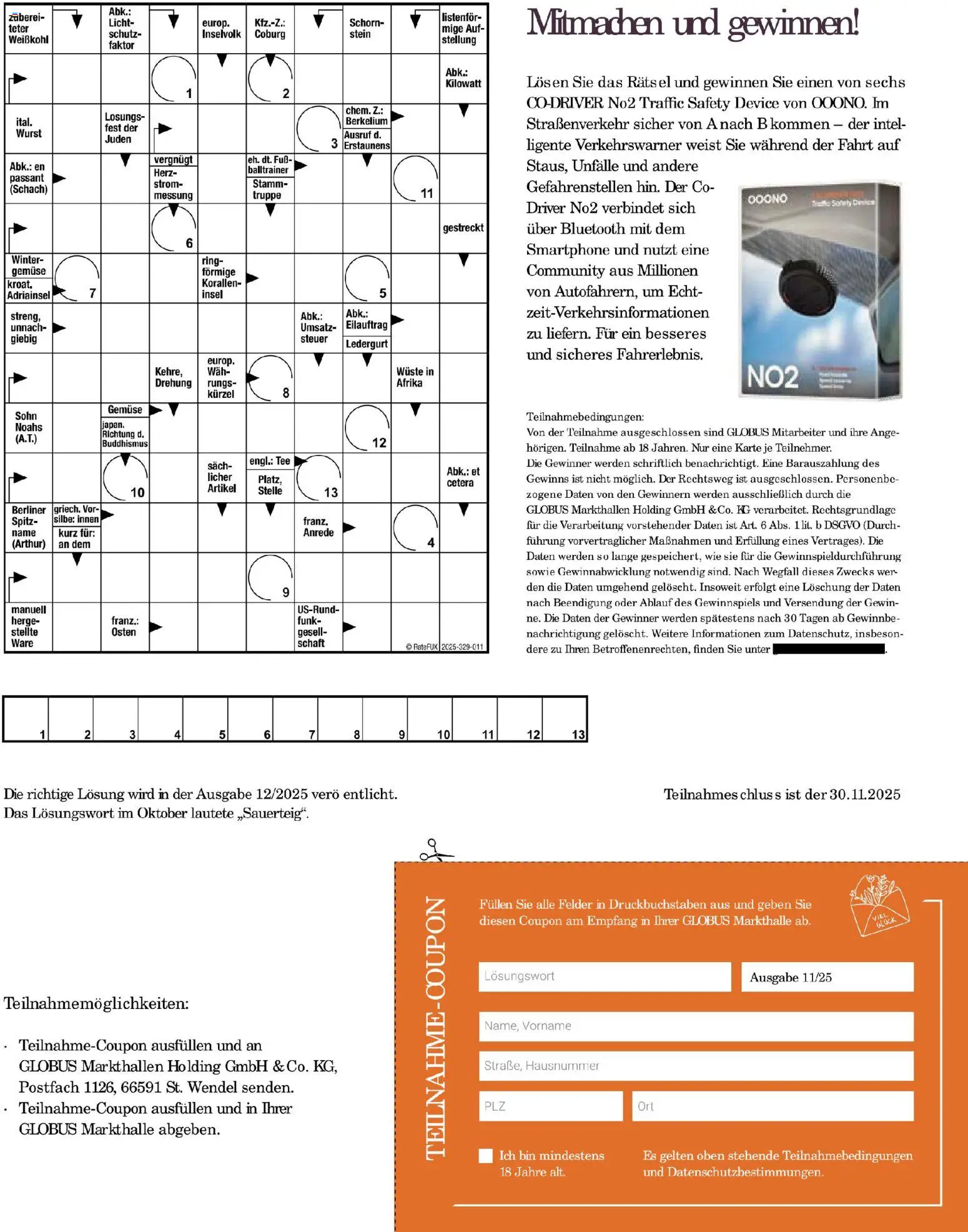 Globus Mio Magazin – gültig ab 01.11.2025 | Seite: 31 | Produkte: Berliner, Gemüse, Wurst, Smartphone