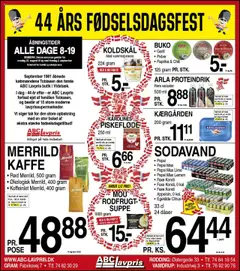 Eksempel på tilbudsavis Abc Lavpris - Gram fra butik Abc Lavpris gyldig fra 27.08.2025