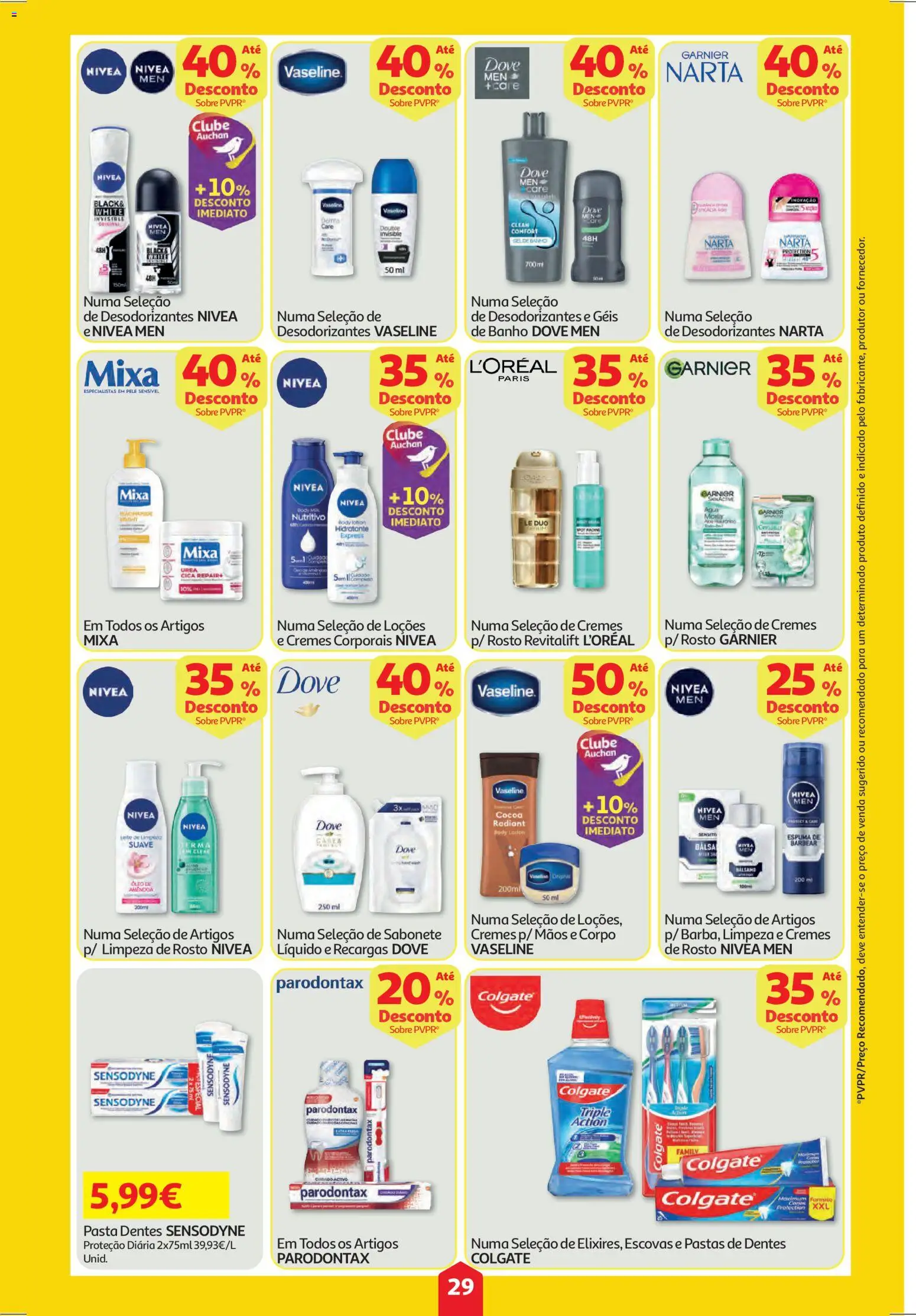 Auchan folheto │ válido de 29.01.2026 | Página: 29 | Produtos: Sabonete, Banho, Óleo