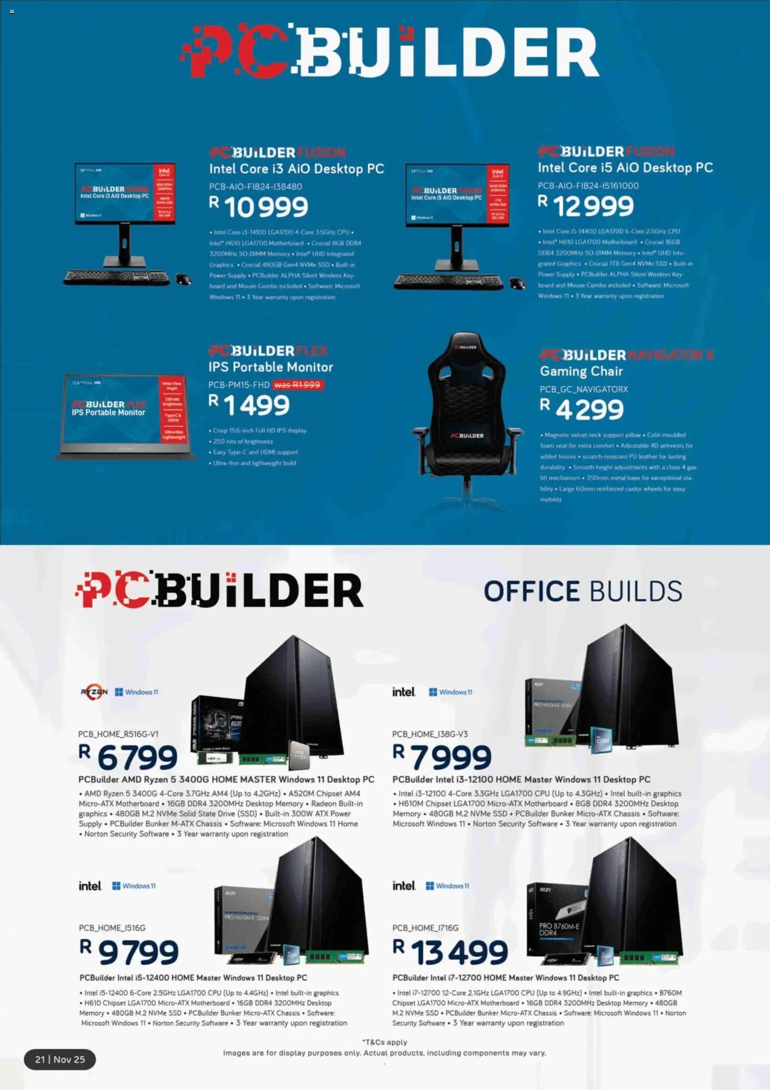New Computer Mania catalogue – valid from 01.11.2025 | Page: 23 | Products: Monitor, PC, Mouse, Foam