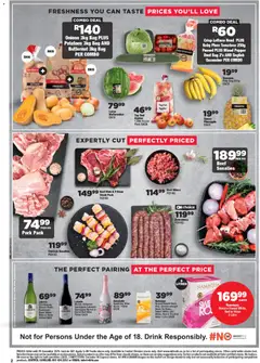 OK Foods specials catalogue – valid from 10.12.2025 | Page: 2 | Products: Apples, Tomatoes, Bananas, Pineapple