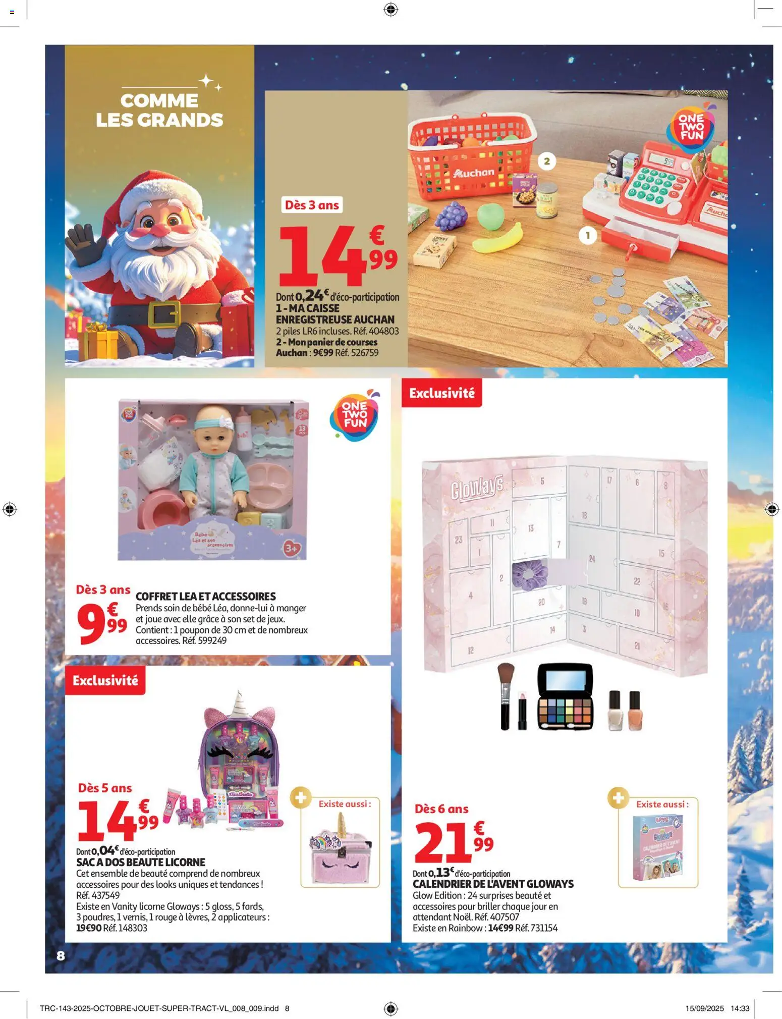 {H1} | Page: 8 | Produits: Calendrier, Calendrier de l'avent, Panier, Piles