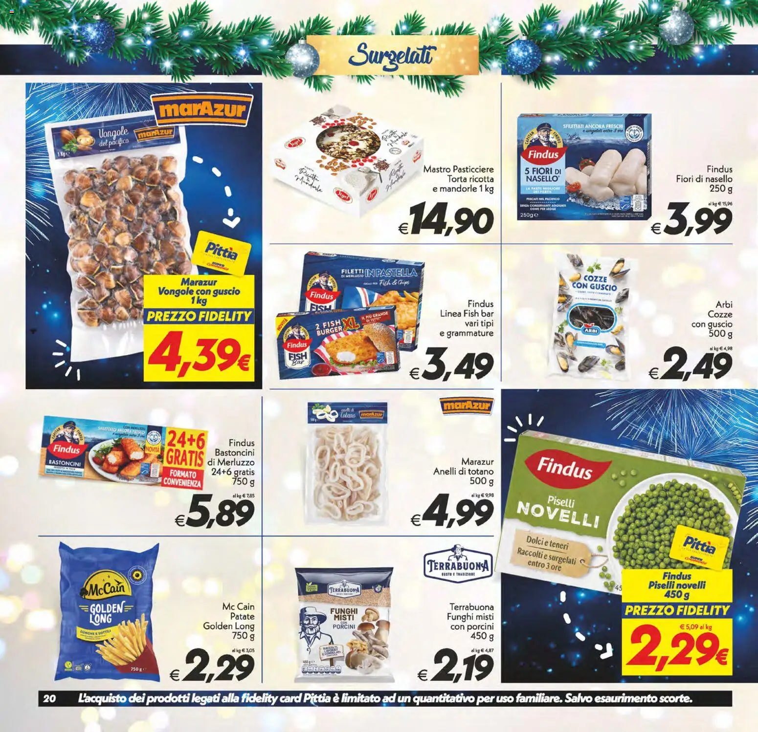 Volantino SuperConveniente del 27.12.2025 | Pagina: 20 | Prodotti: Patate, Funghi, Piselli, Ricotta